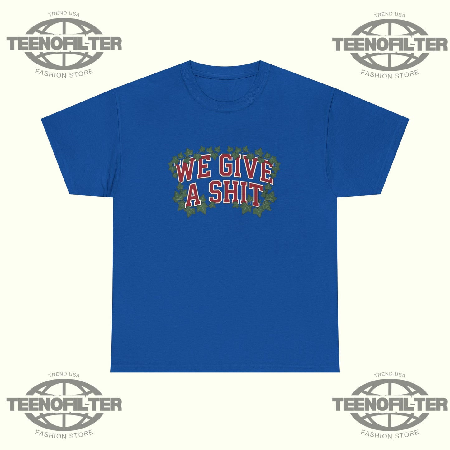 We Give A Shit – Chicago Royal Blue Faithful Baseball Tribute T-Shirt - Tee No Filter
