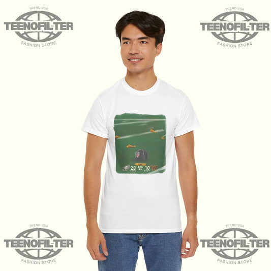 Eagles vs Commanders Hat On The Field T-shirt Printify