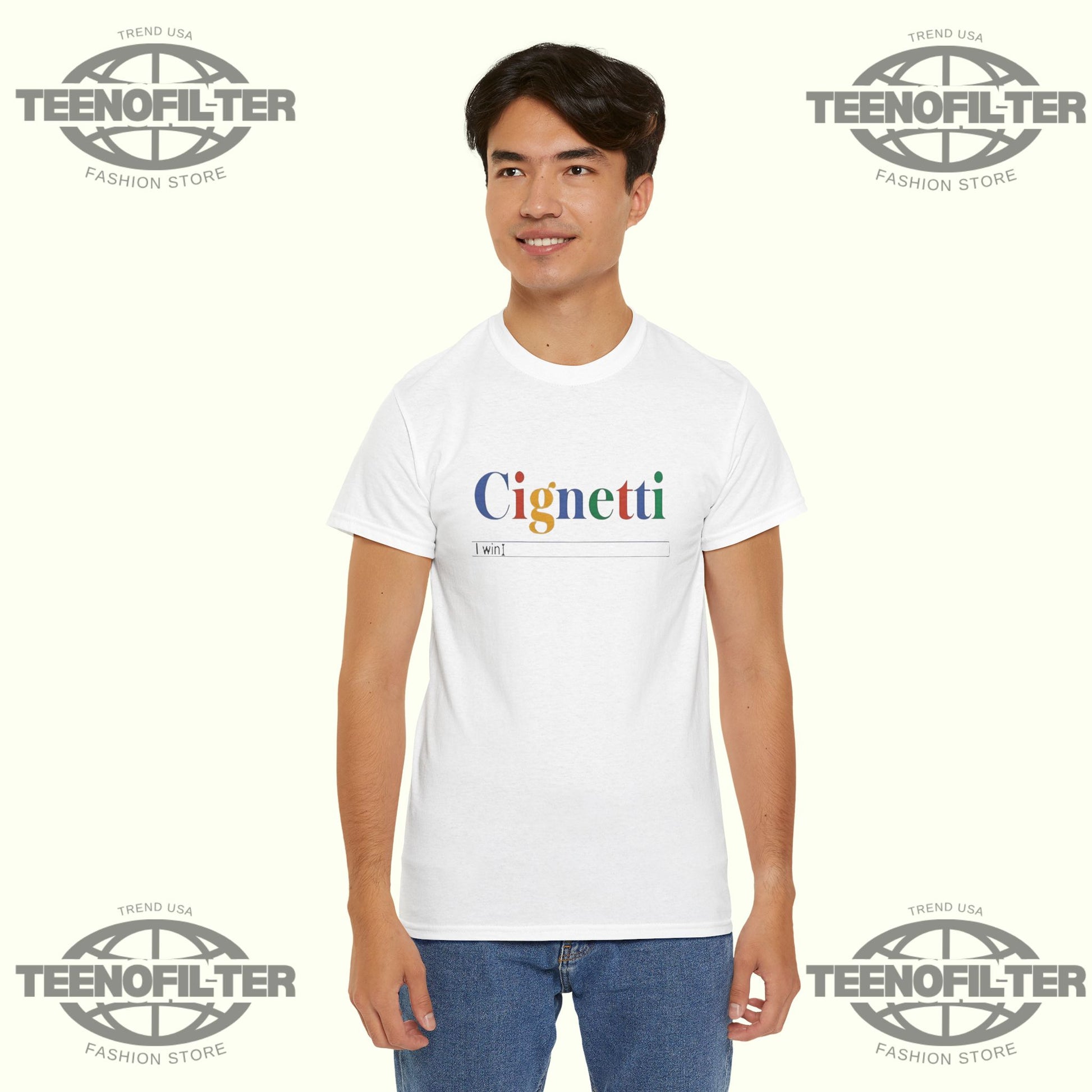 CignettI I win search bar T-Shirt - Tee No Filter