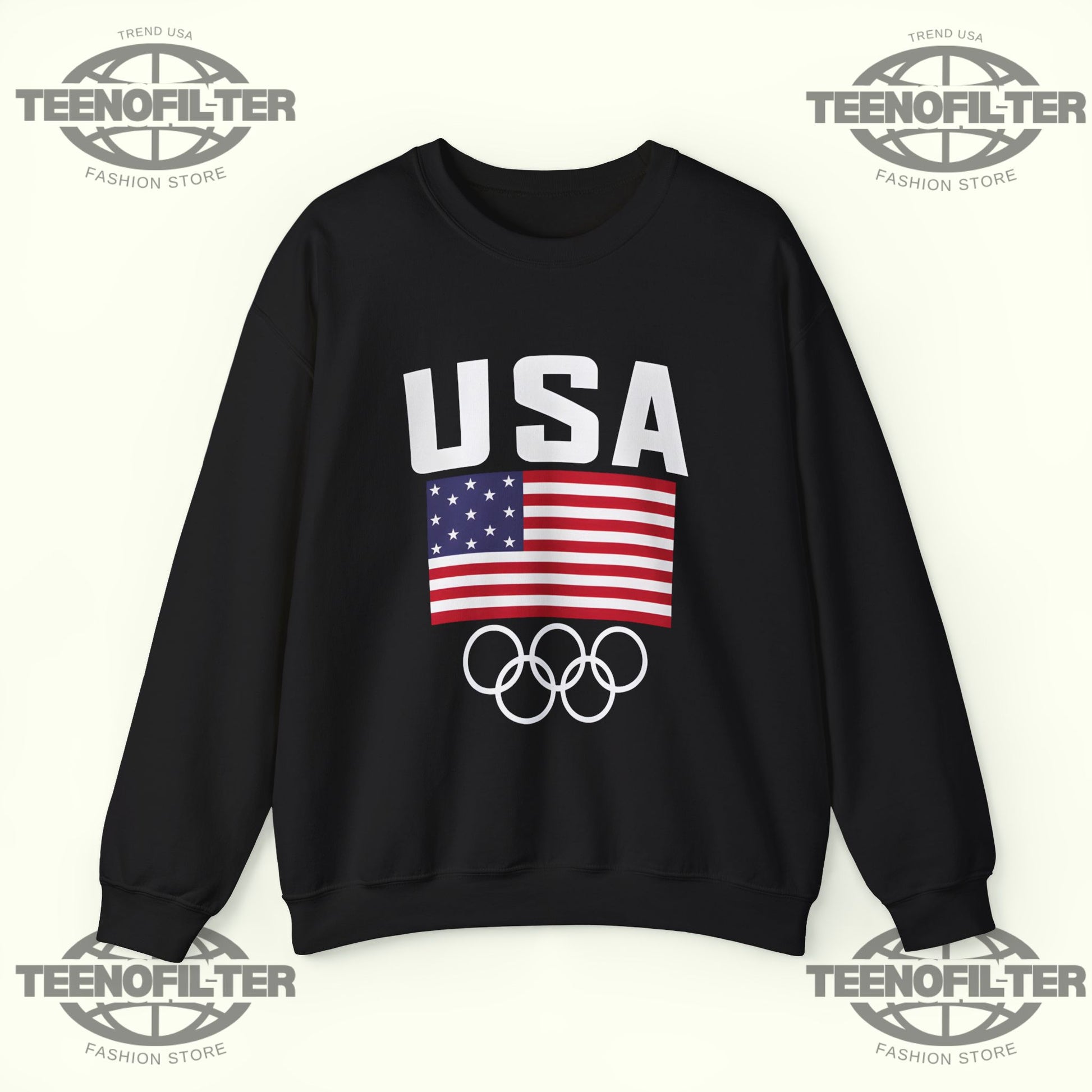 USA Olympic White House Visit Sweatshirt – Team USA Champions Edition Patriotic Crewneck - Tee No Filter