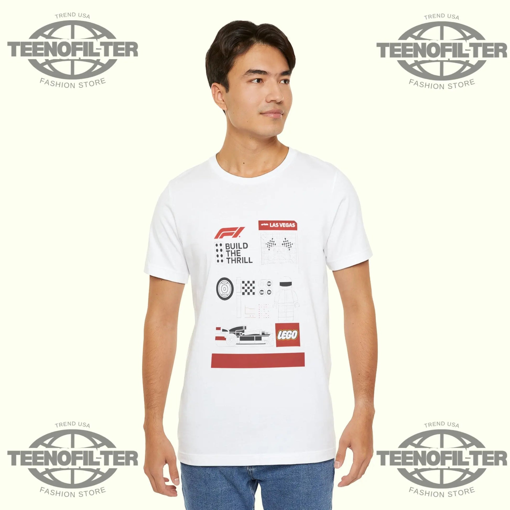 Build The Thrill Las Vegas LEGO T-Shirt Printify