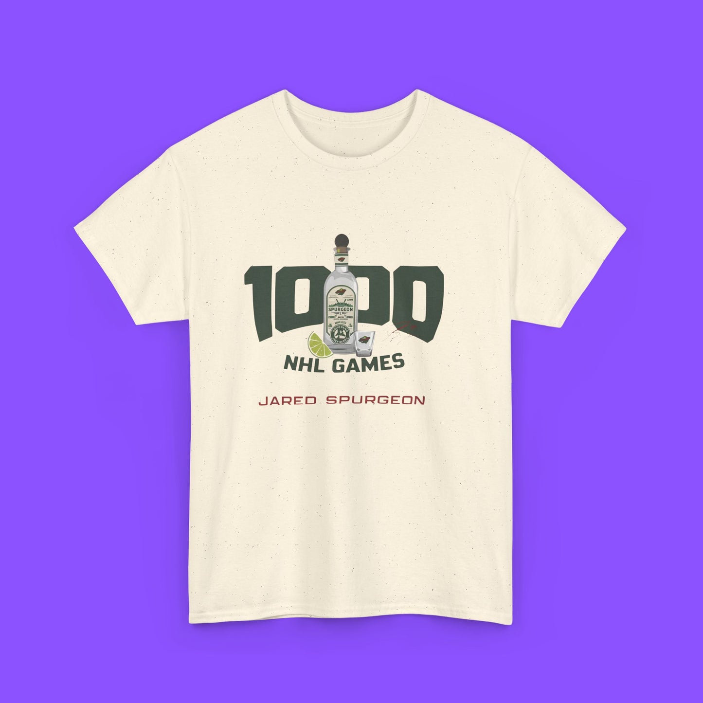 Jared Spurgeon 1000 NHL Games T-Shirt
