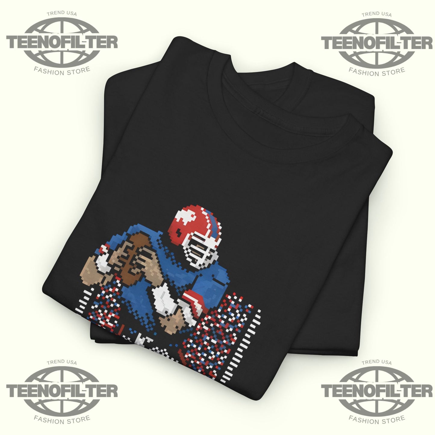 Most Valuable Pixels Touchdown J Allen T-Shirt – Viral Pixel Art Tribute to a Buffalo Bills Icon Printify
