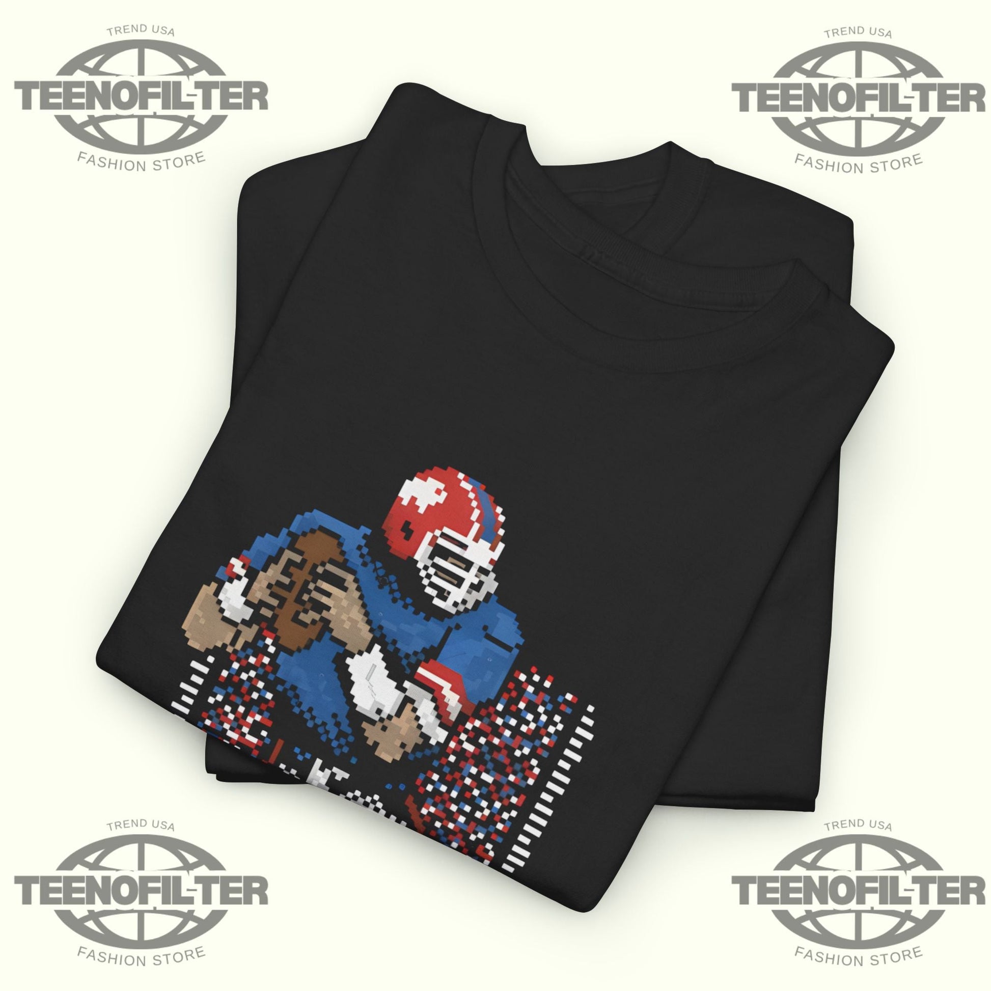 Most Valuable Pixels Touchdown J Allen T-Shirt – Viral Pixel Art Tribute to a Buffalo Bills Icon Printify