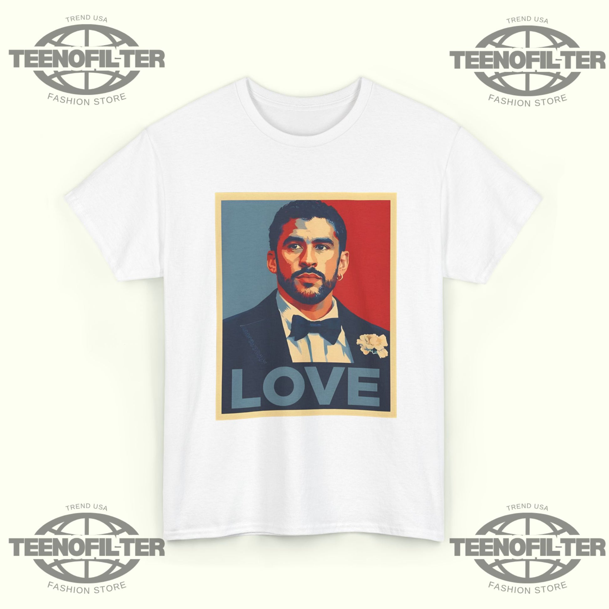 Bad Bunny Love T-Shirt - Tee No Filter