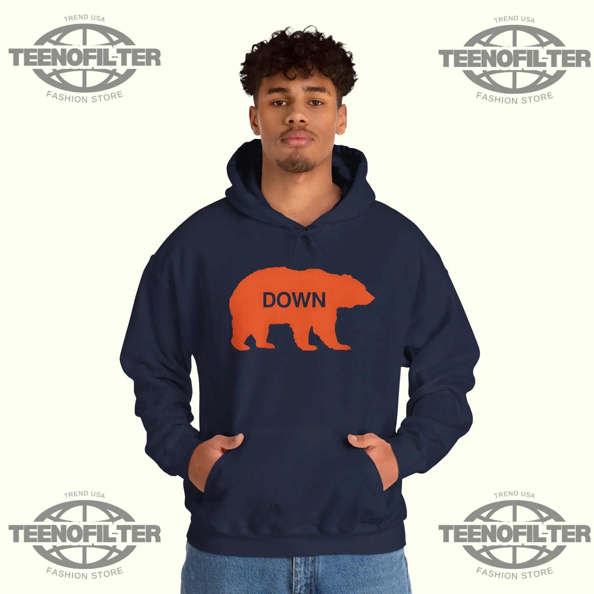 Kyle Brandt Walking Bear Down Hoodie Printify