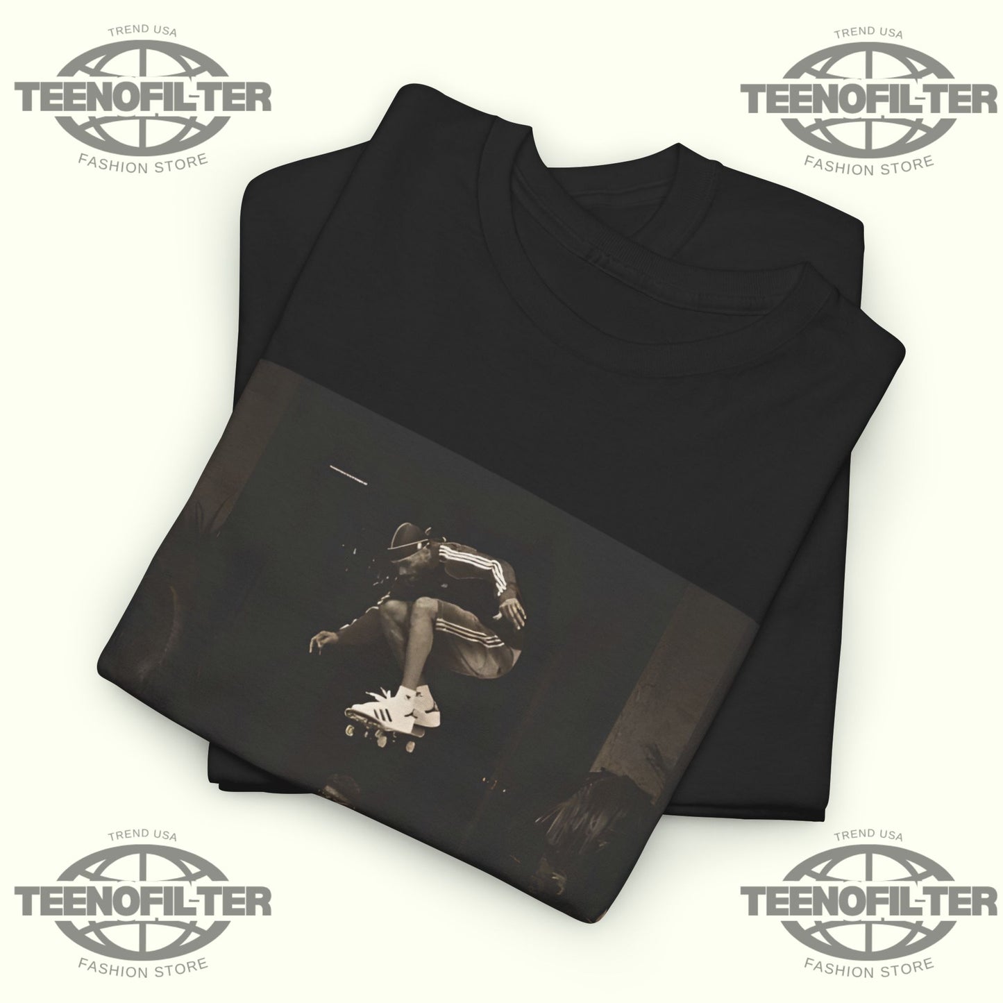 Bad MFs Tyshawn & Samuel L. T‑Shirt — High‑Contrast Ollie Over Serenity Photo Graphic Tee - Tee No Filter