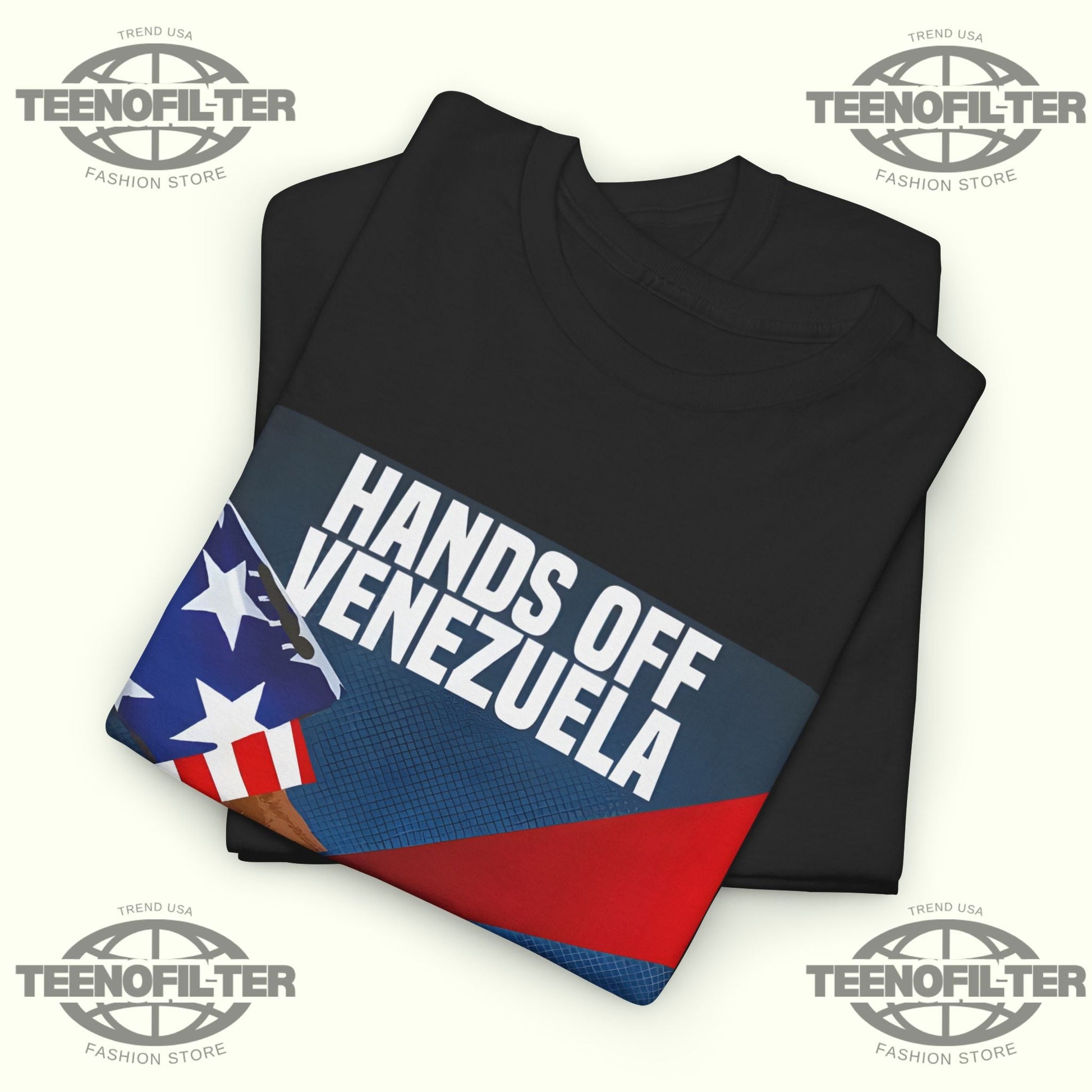Hands Off Venezuela! Down With U.S. Imperialism T-Shirt Printify