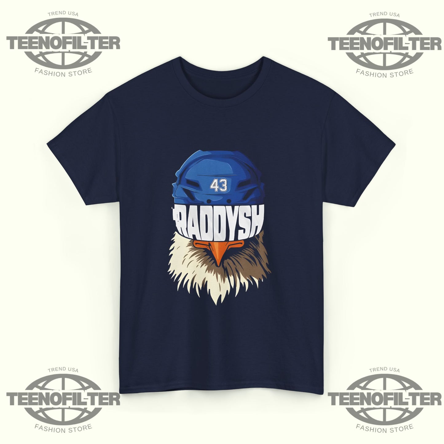 Tampa Bay Lightning Raddysh Bald Eagle Shirt – Fierce Blue Line Pride & American Power Graphic Tee - Tee No Filter