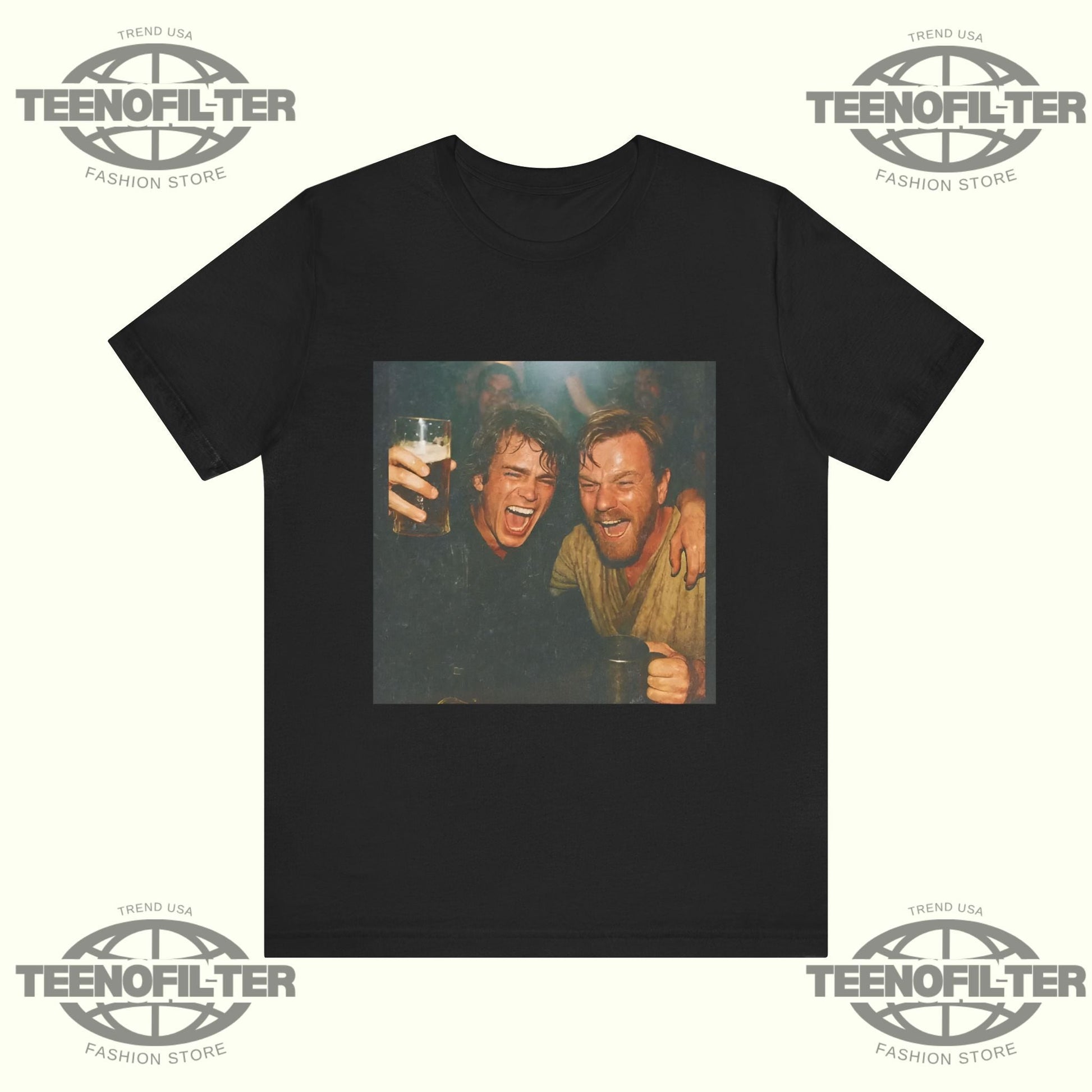 Anakin Skywalker and Obi-Wan Kenobi T-shirt Printify
