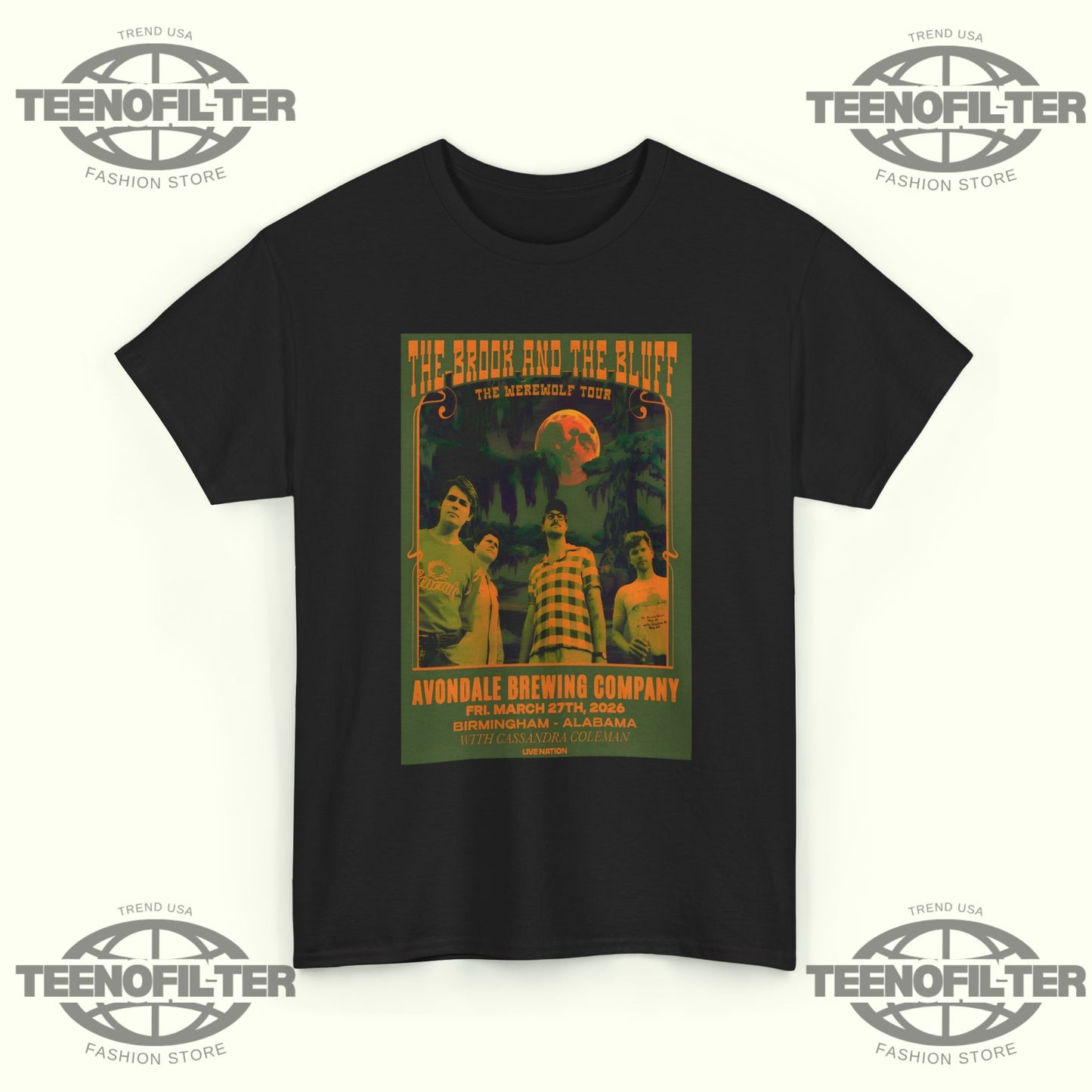 Official The Brook And The Bluff 3 27 2026 Birmingham AL T-Shirt - Tee No Filter