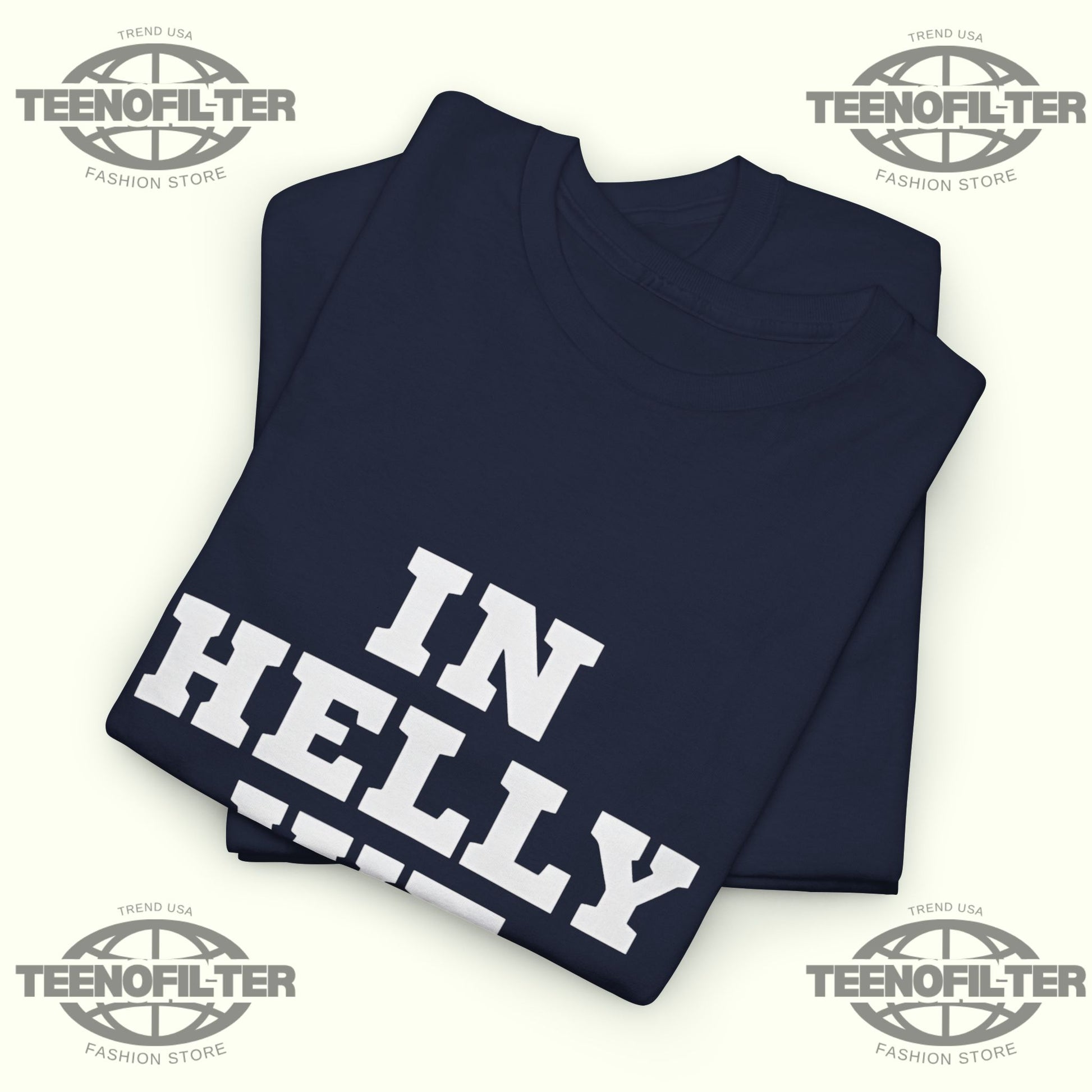 In Helly We Trust T-Shirt – USA Hockey Pride & Goalie Greatness Tribute - Tee No Filter