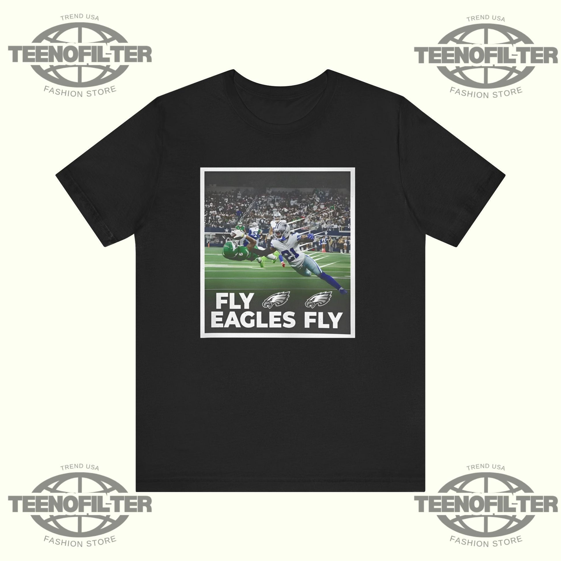 DeVonta Smith Touchdown Fly Eagles Fly T-Shirt Printify