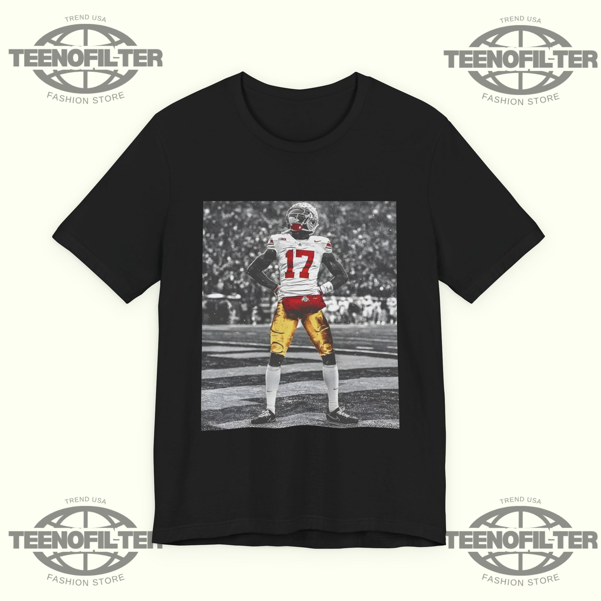 Ohio State Buckeyes Carnell Tate Standing T-shirt