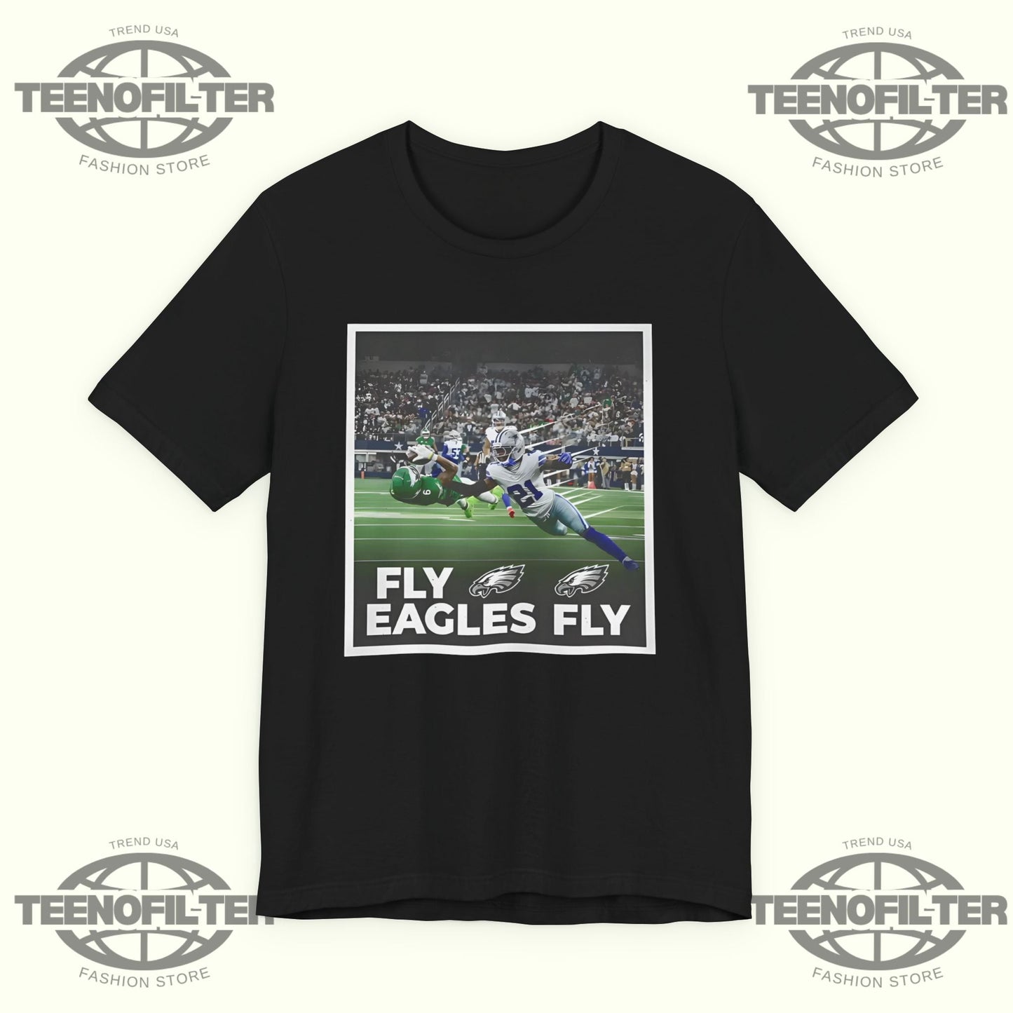 DeVonta Smith Touchdown Fly Eagles Fly T-Shirt Printify