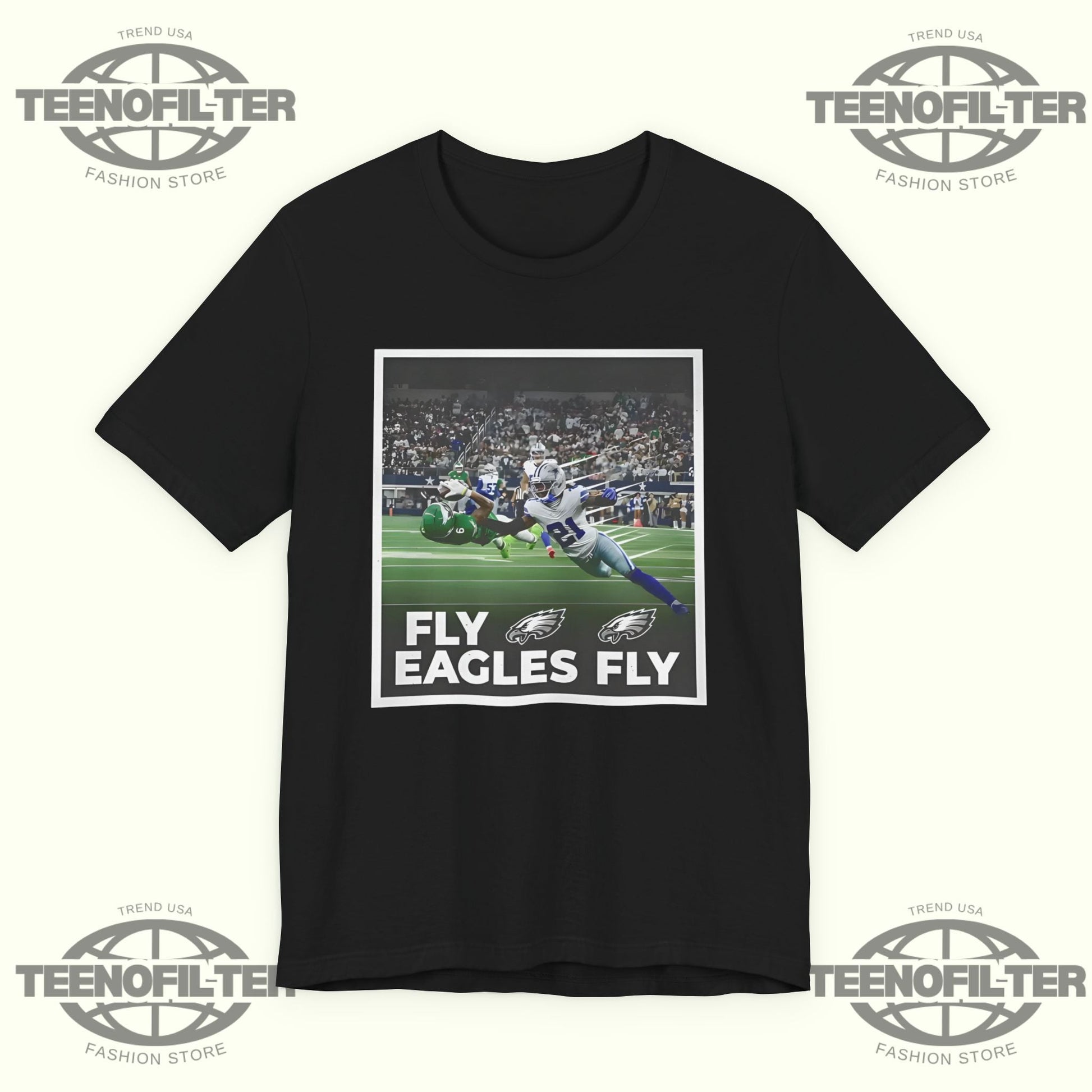 DeVonta Smith Touchdown Fly Eagles Fly T-Shirt Printify