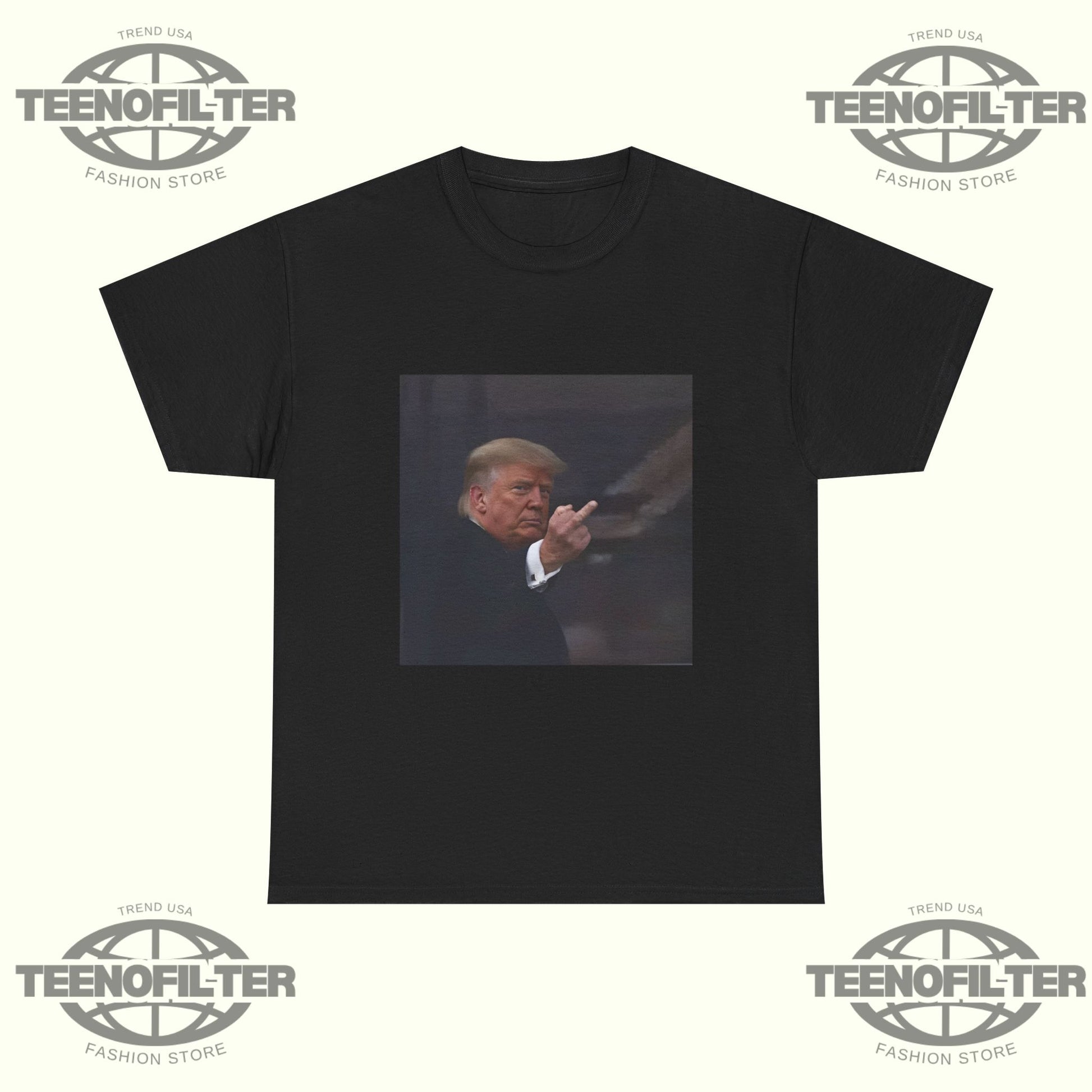 Trump Middle Finger T-Shirt - Tee No Filter