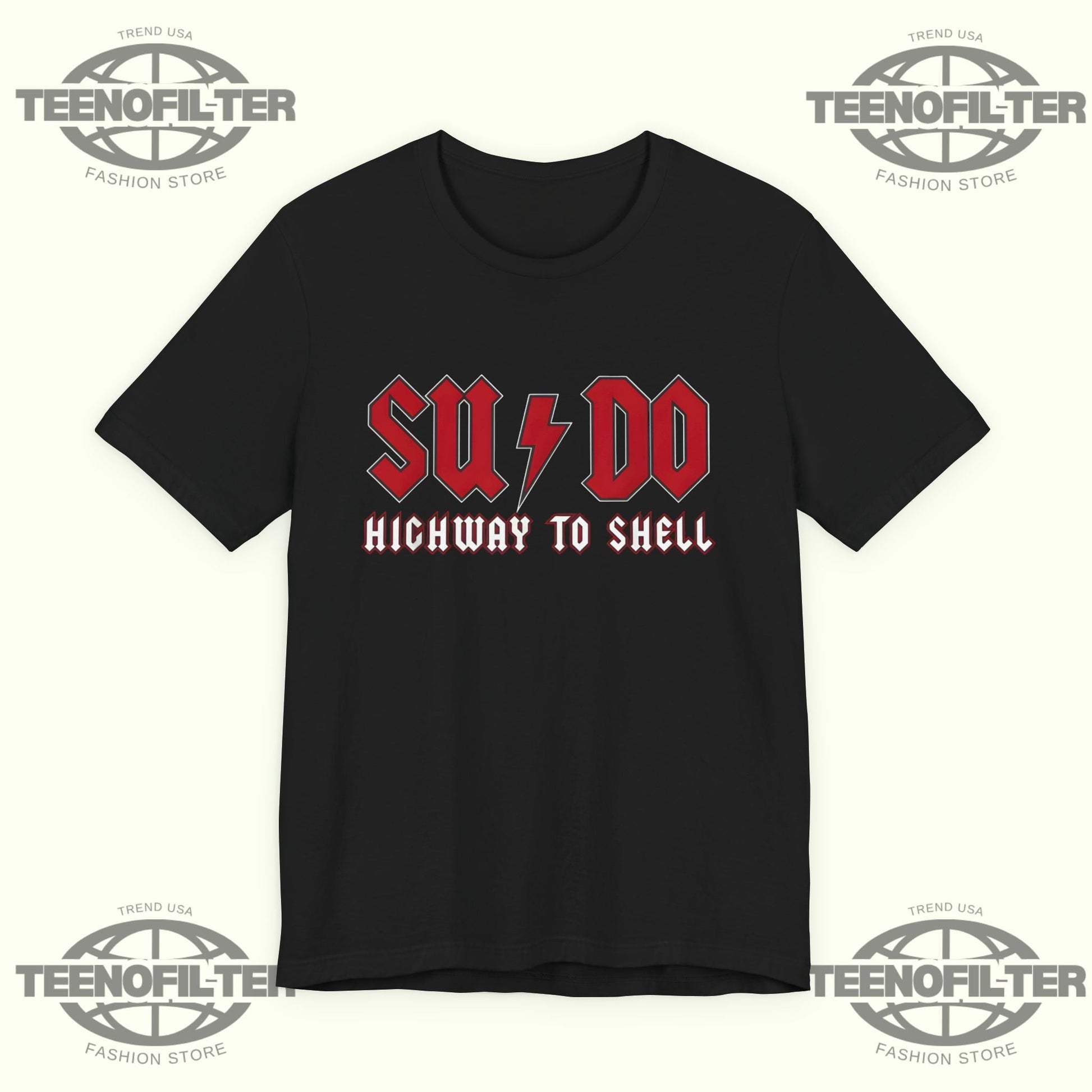 Sysadmin SUDO Highway To Shell T-Shirt Printify