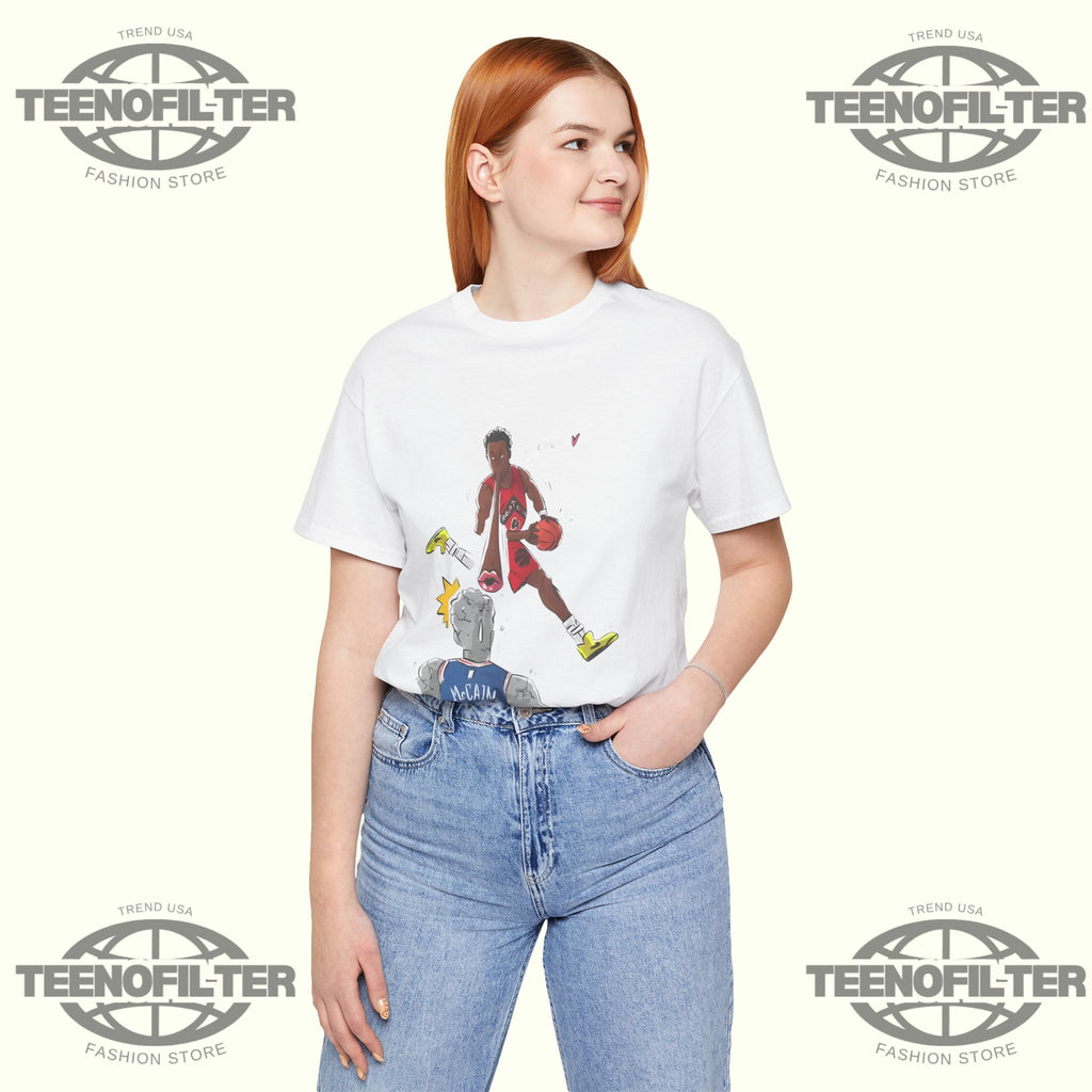 Scottie Barnes Blew A Kiss At Jared McCain T-Shirt