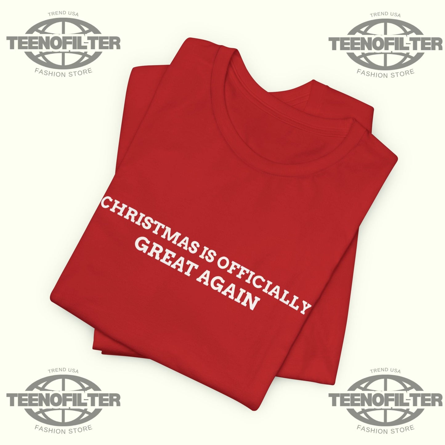 Christmas Is Officially Great Again T-Shirt Printify