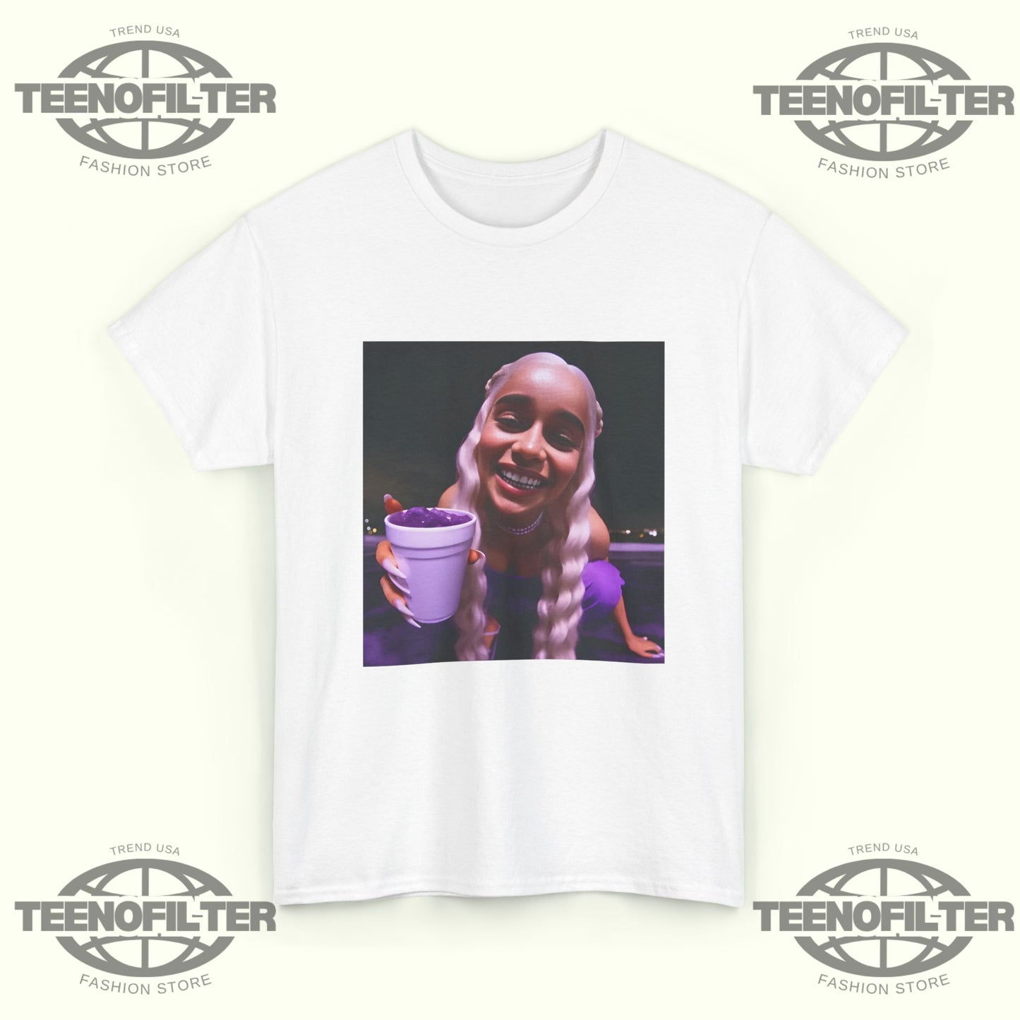 Mother of Dragons Lean Cup Tee – Viral Platinum Braids Streetwear Icon - Tee No Filter