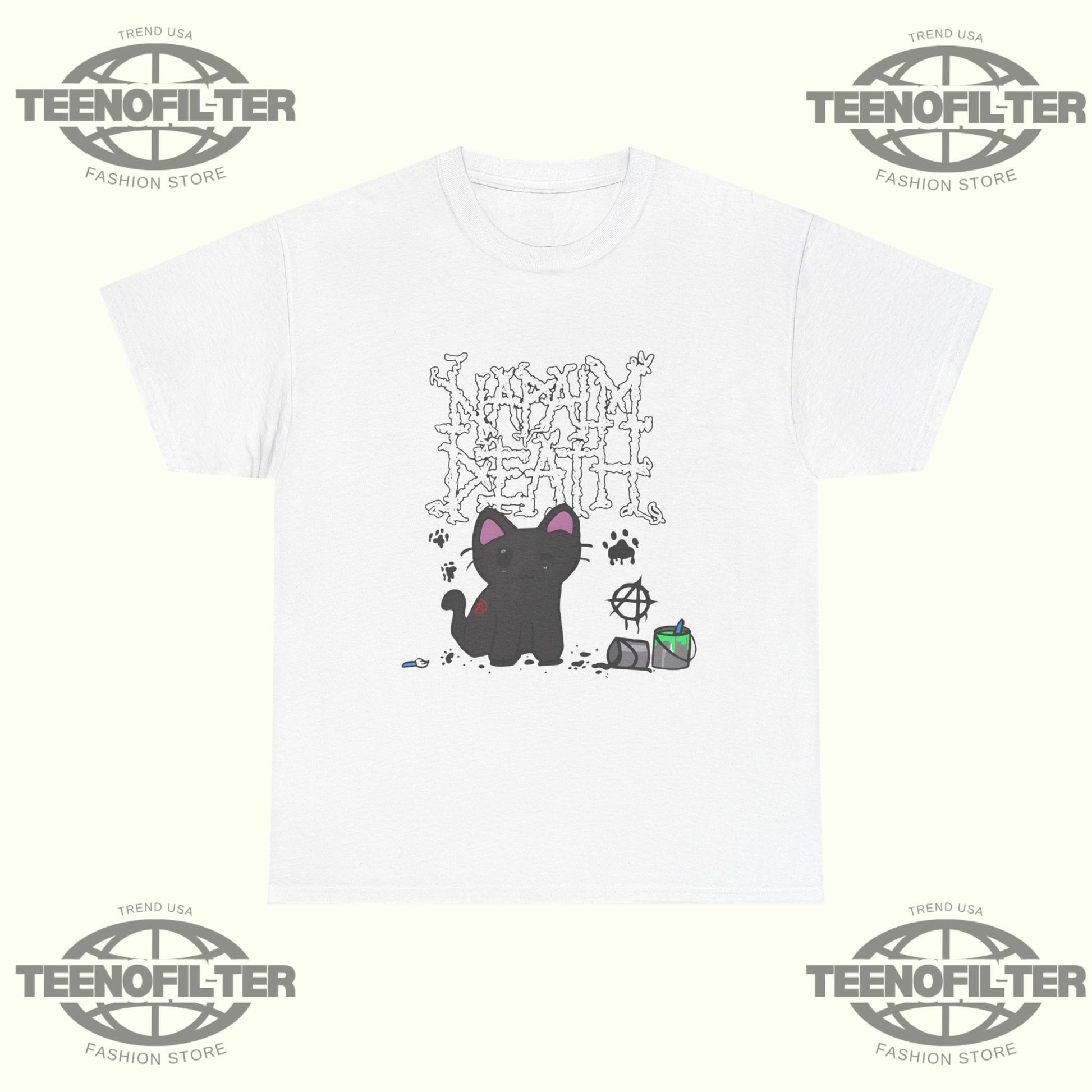 Napalm Death There is No Authority but Cats T-shirt - Tee No Filter