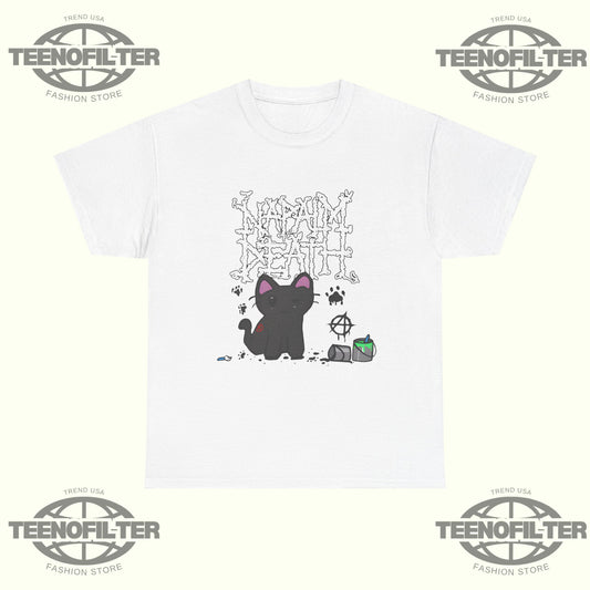 Napalm Death There is No Authority but Cats T-shirt - Tee No Filter