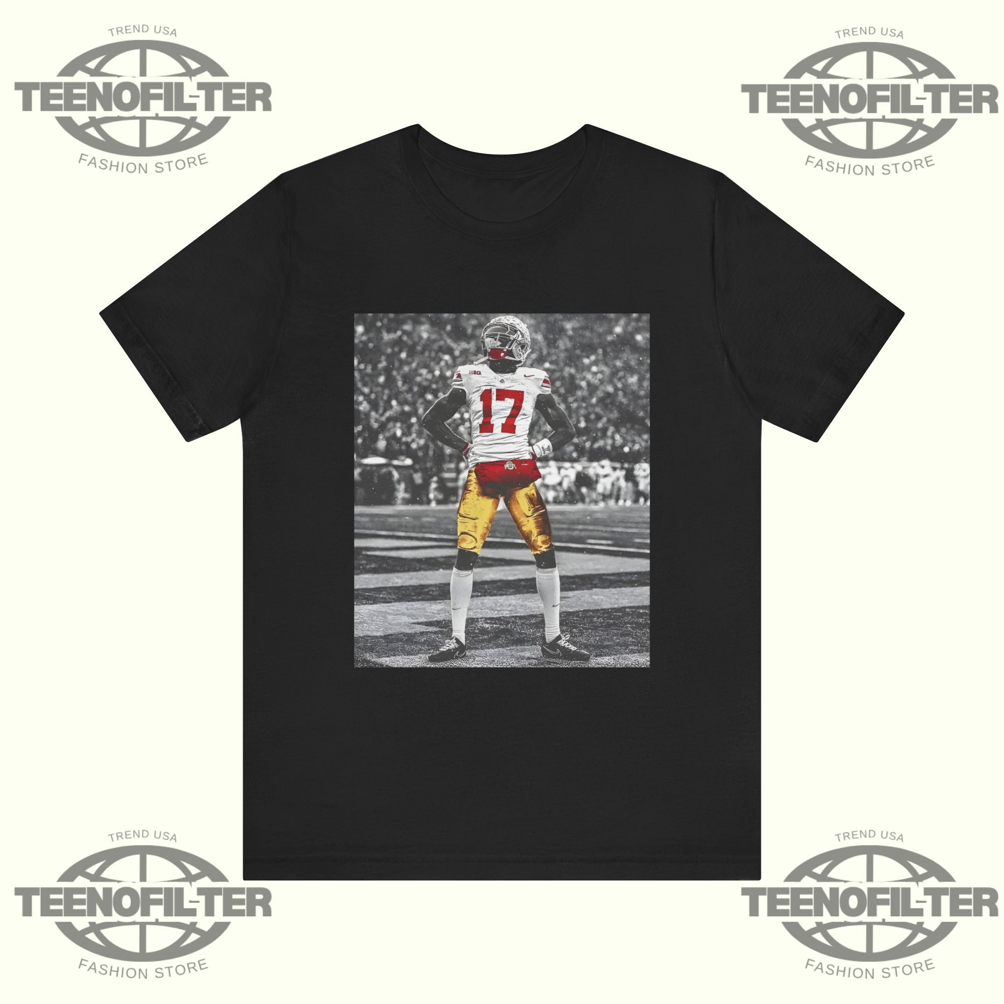 Ohio State Buckeyes Carnell Tate Standing T-shirt