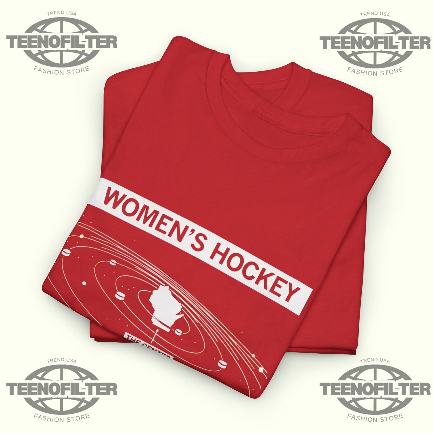 Women’s Hockey Universe T-Shirt – Wisconsin Women’s Hockey Pride Fan Tee - Tee No Filter