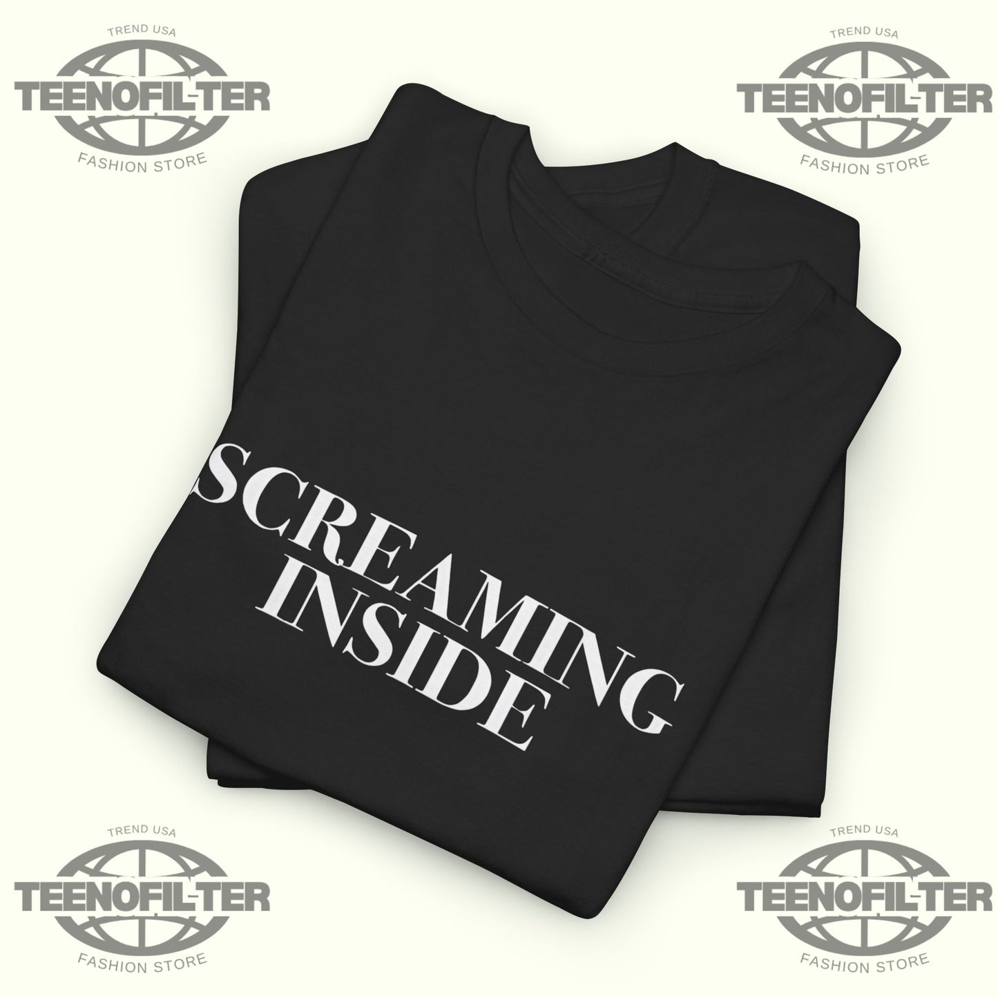 Screaming Inside T-Shirt - Tee No Filter