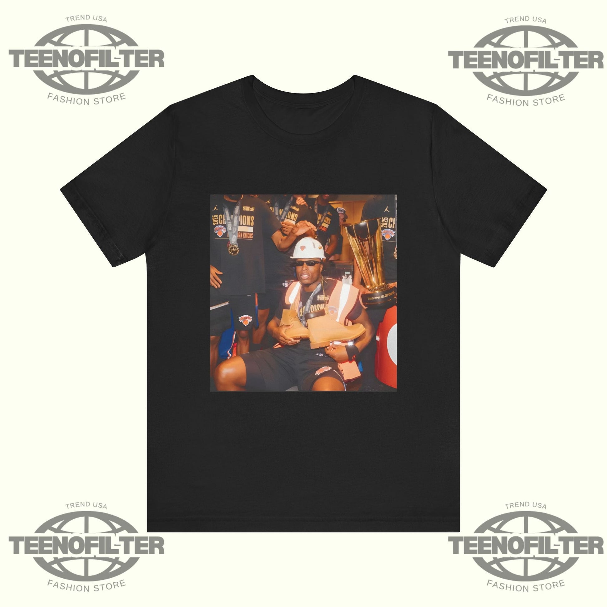 New York Knicks Locker Room Celebrating T-Shirt Printify