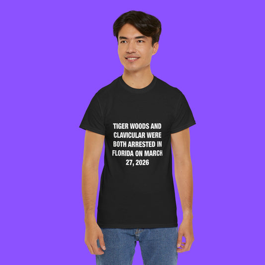 Tiger Woods And Clavicular Arrested Florida March 27 2026 Shirt