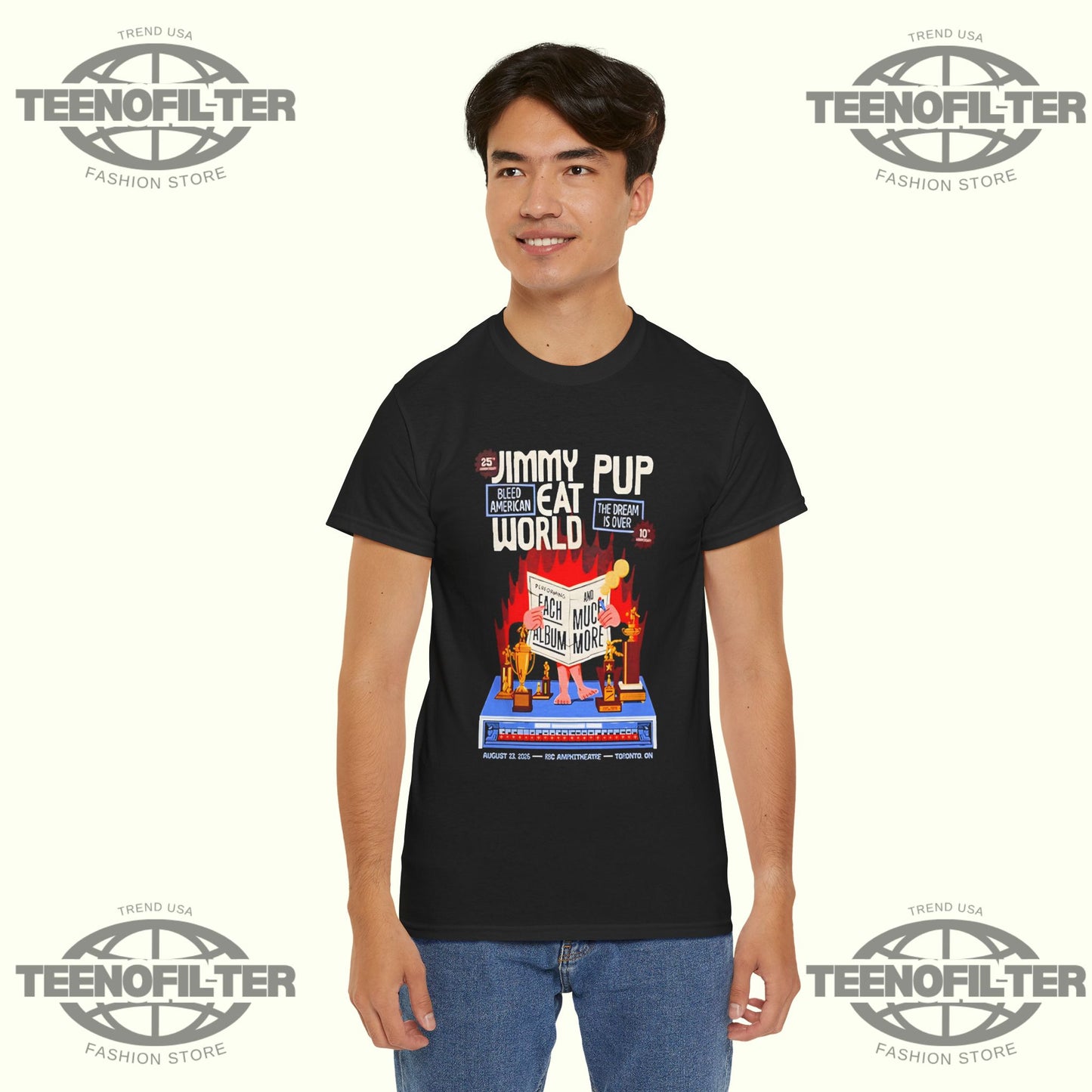 Jimmy Eat World Celebrates 25th Anniversary Of Bleed American Show At RBC Amphitheatre On August 23 2026 Toronto ON T-Shirt - Tee No Filter