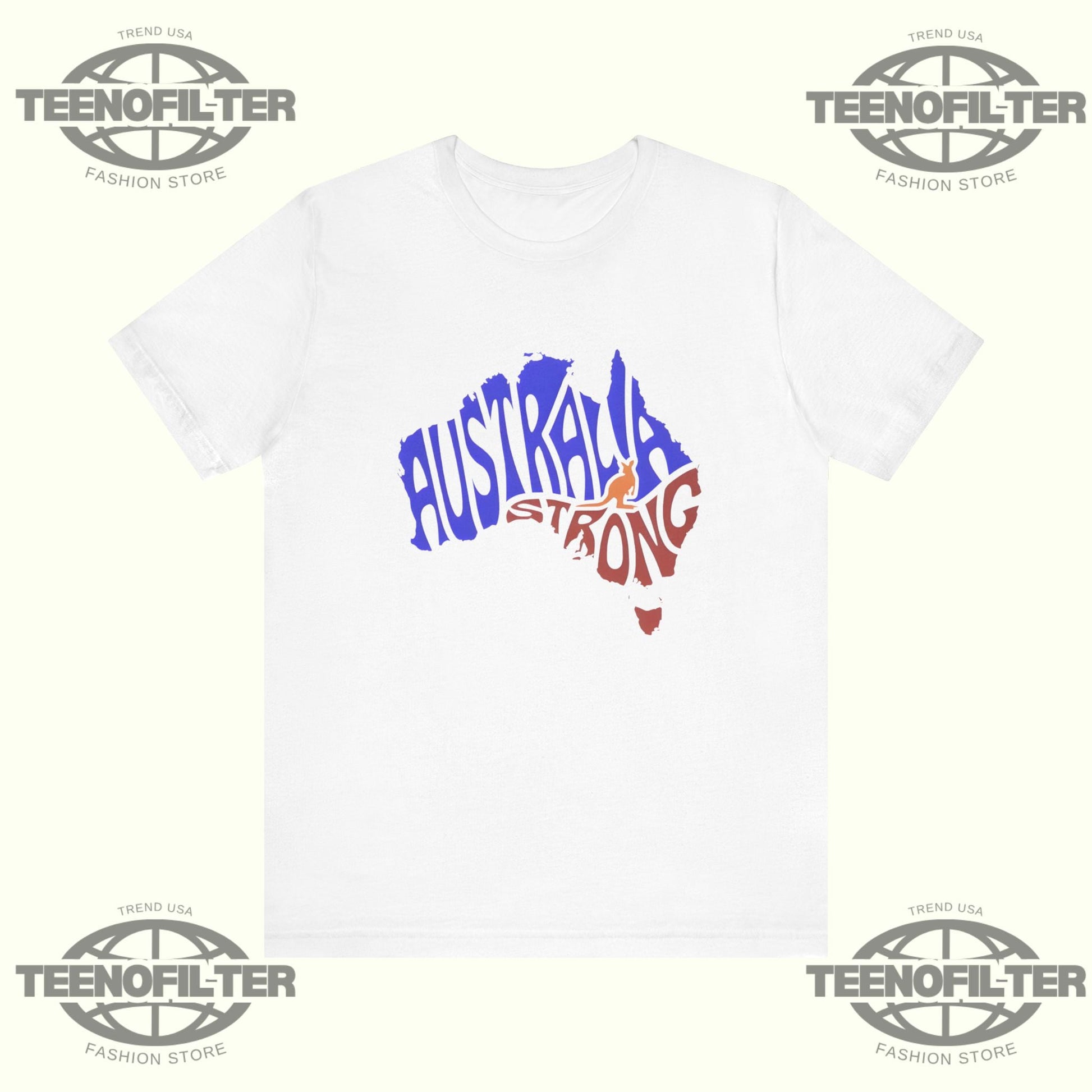Australia Strong Map T-Shirt Printify
