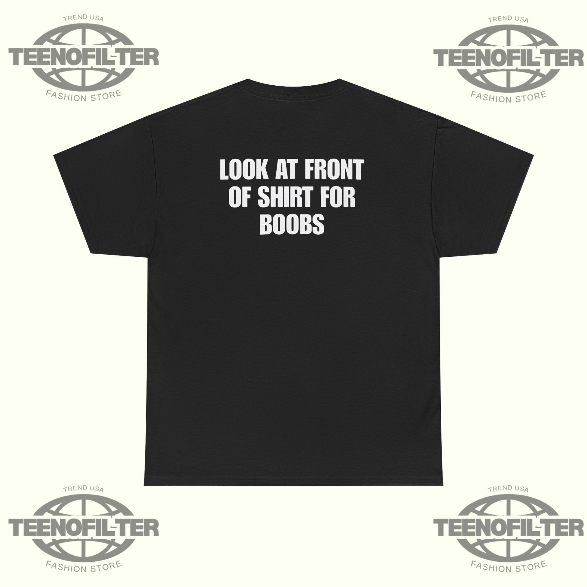 Look at Front of Shirt for Boobs Luigi T-Shirt – Funny Viral Meme Tee for Internet Humor Lovers - Tee No Filter