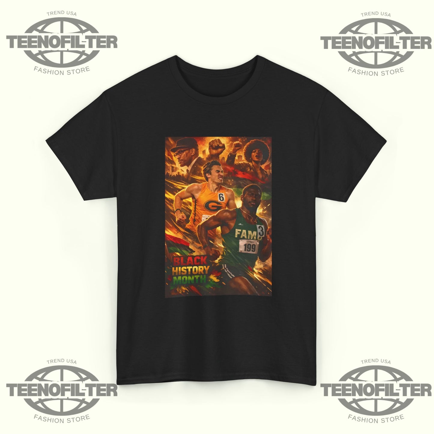 Black History Month SWAC Legacy Showdown T-Shirt – Grambling State vs Florida A&M Track & Field Tribute - Tee No Filter