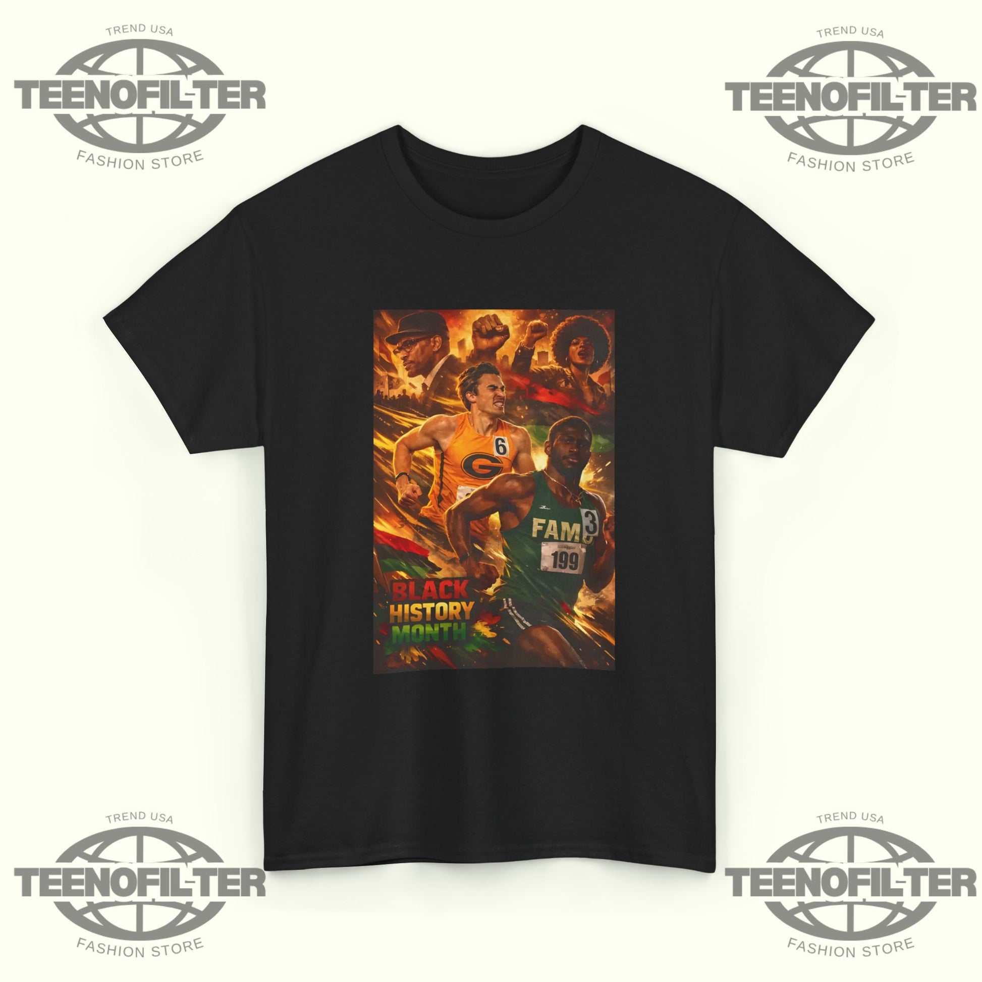 Black History Month SWAC Legacy Showdown T-Shirt – Grambling State vs Florida A&M Track & Field Tribute - Tee No Filter