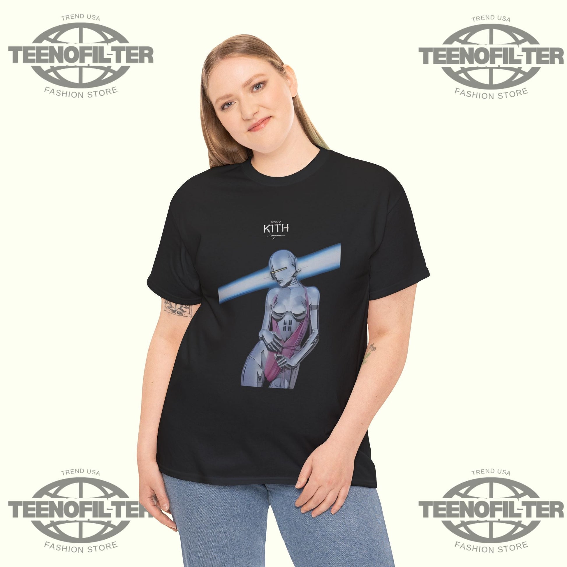 Julio Rodriguez Kith T-Shirt – Futuristic Artwear Statement Inspired by Sorayama Aesthetics Printify