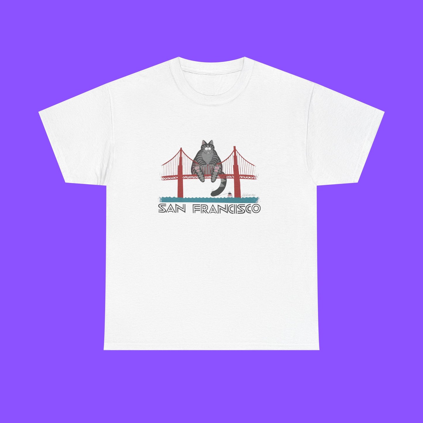 San Francisco Bridge Cat Shirt