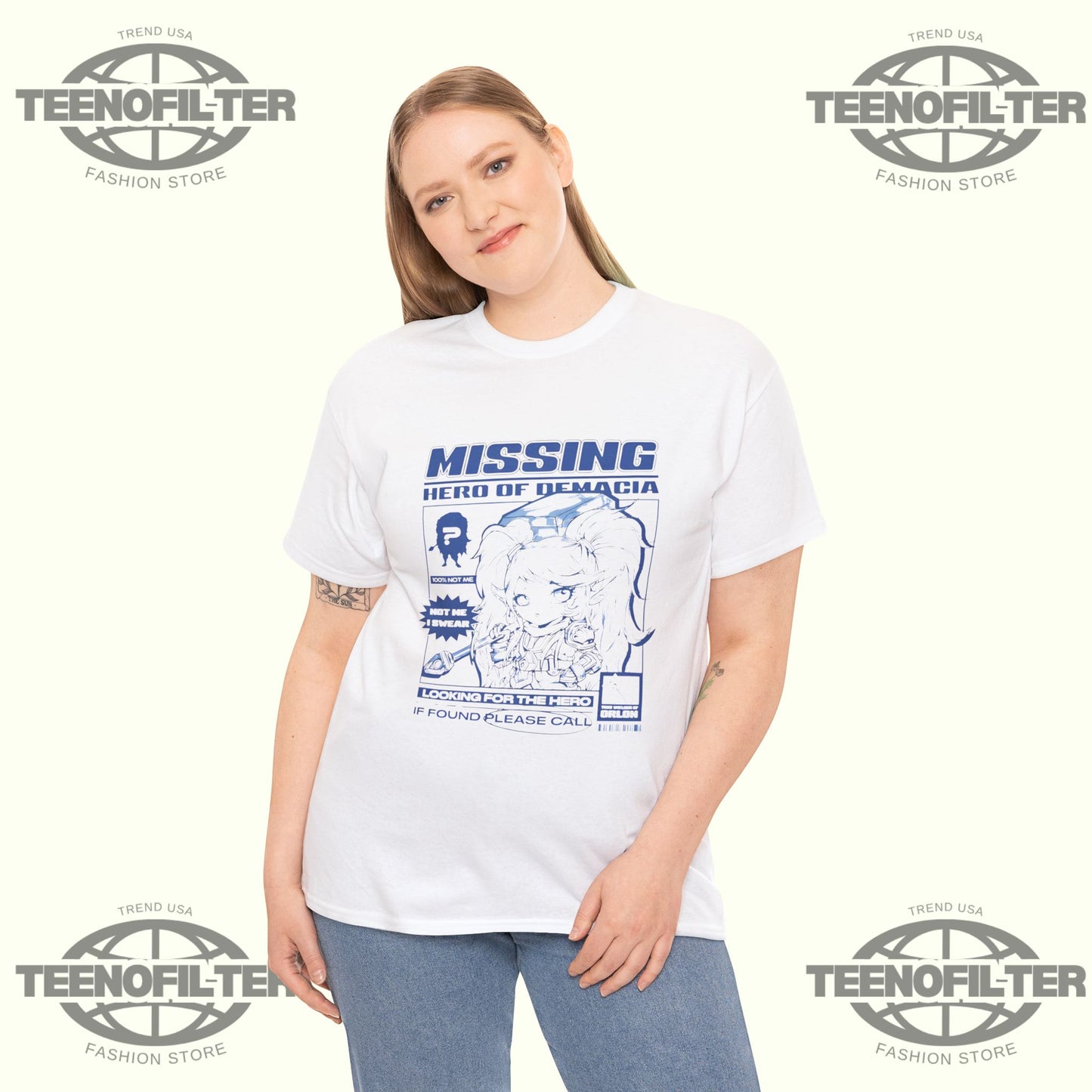 Poppy Missing Hero of Demacia T-Shirt – Manga Style Hammer of Orlon Tribute Tee - Tee No Filter