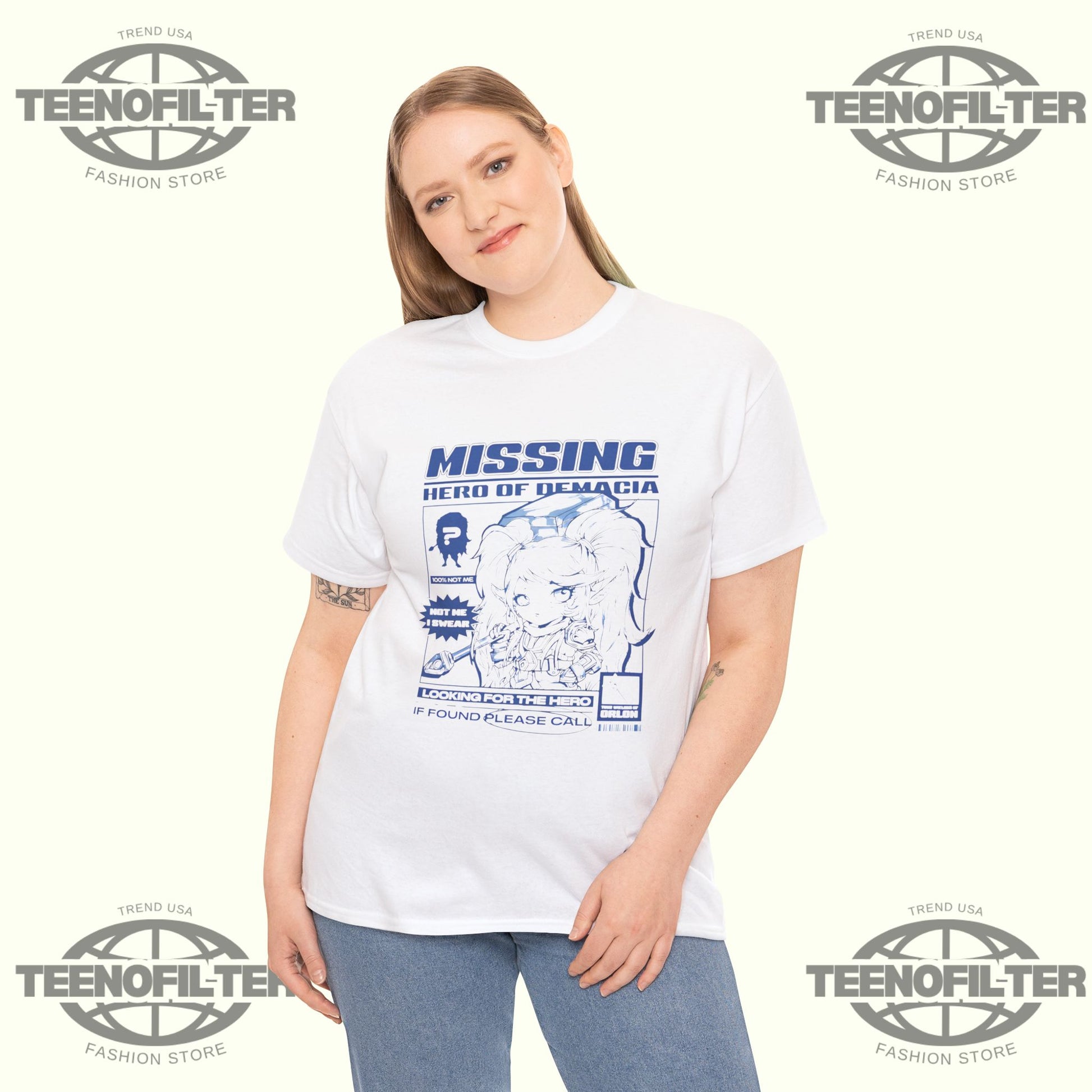 Poppy Missing Hero of Demacia T-Shirt – Manga Style Hammer of Orlon Tribute Tee - Tee No Filter