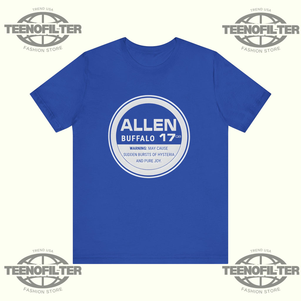 Buffalo Bills Allen 17 Hysteria And Pure Joy T-Shirt