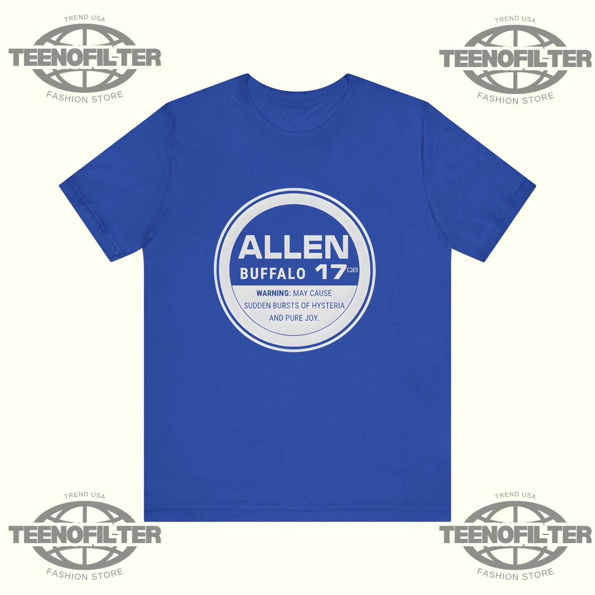 Buffalo Bills Allen 17 Hysteria And Pure Joy T-Shirt Printify