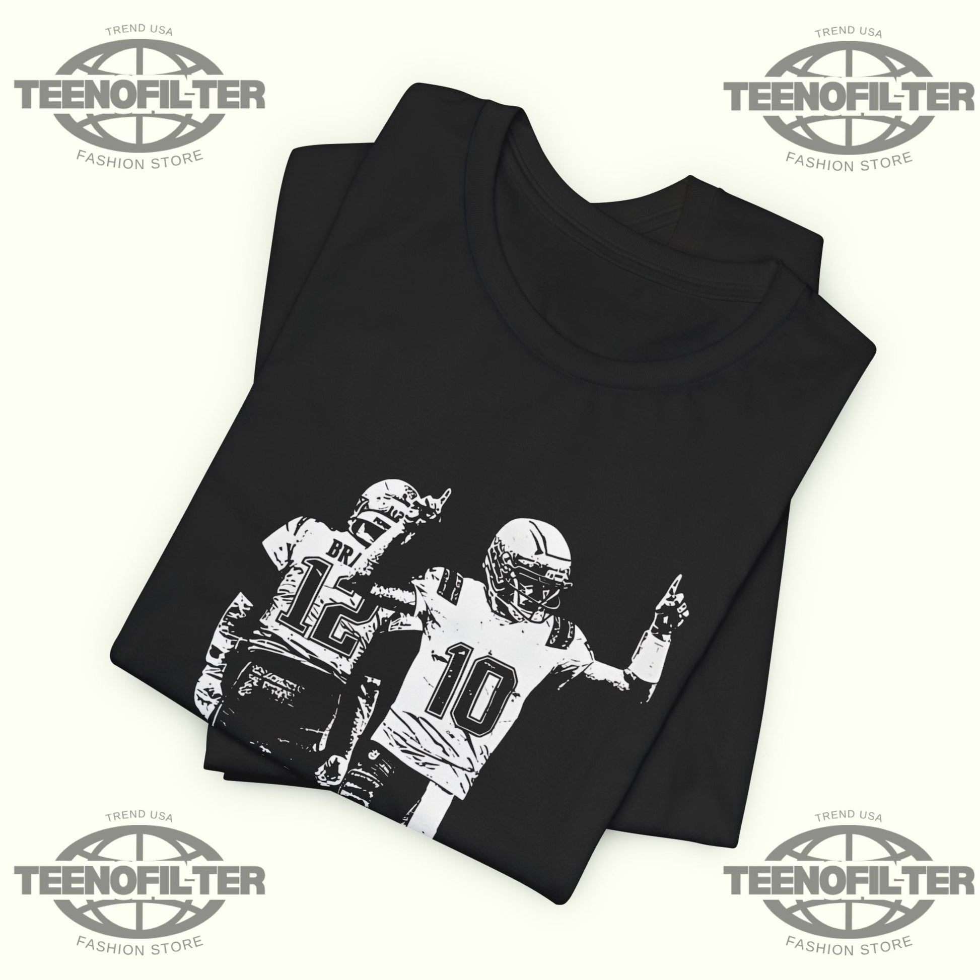 Drake Maye And Tom Signature T-Shirt Printify