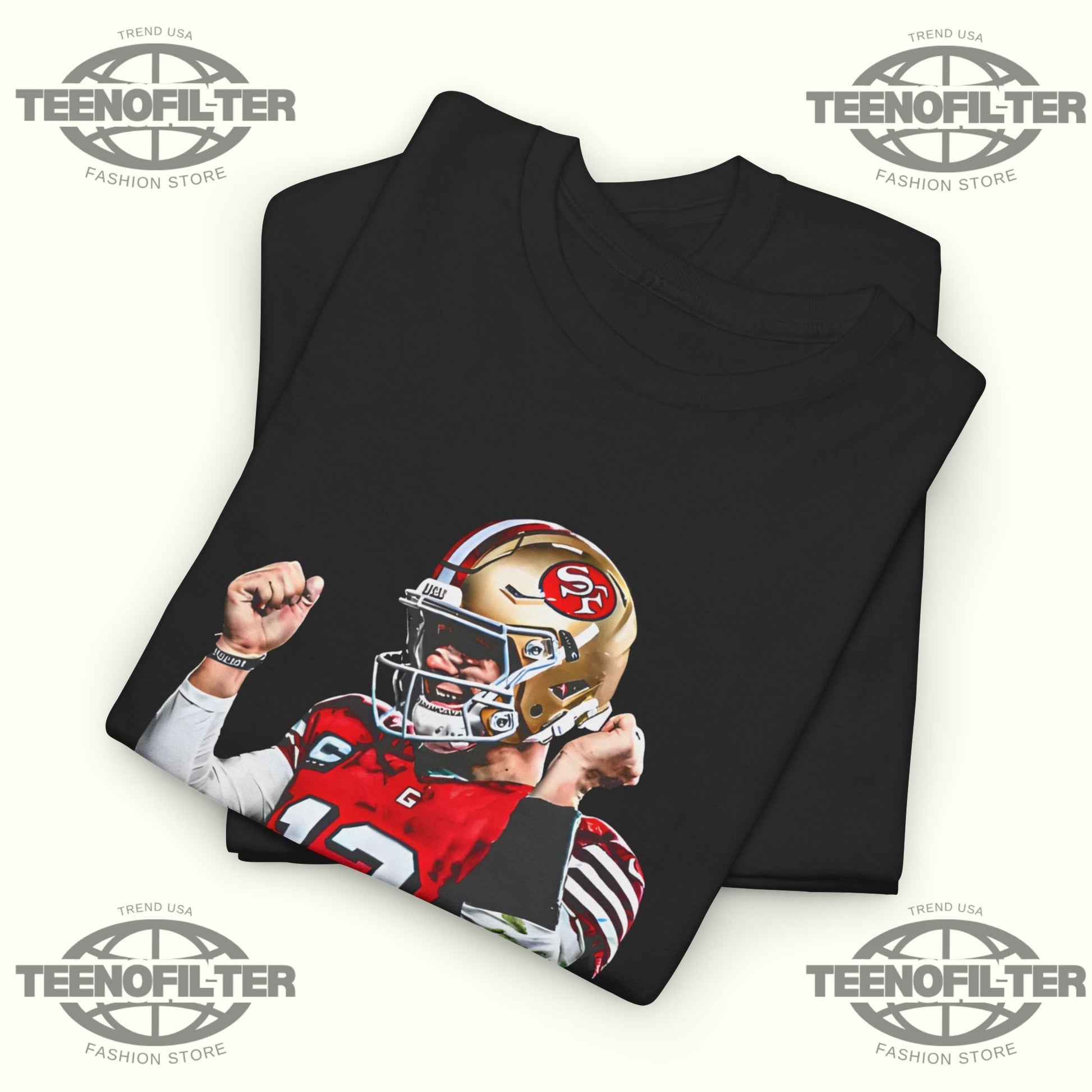 Brock Purdy Dougie T-Shirt – Viral 49ers Fan Tee Inspired by Brock Purdy’s Iconic Swagger Printify