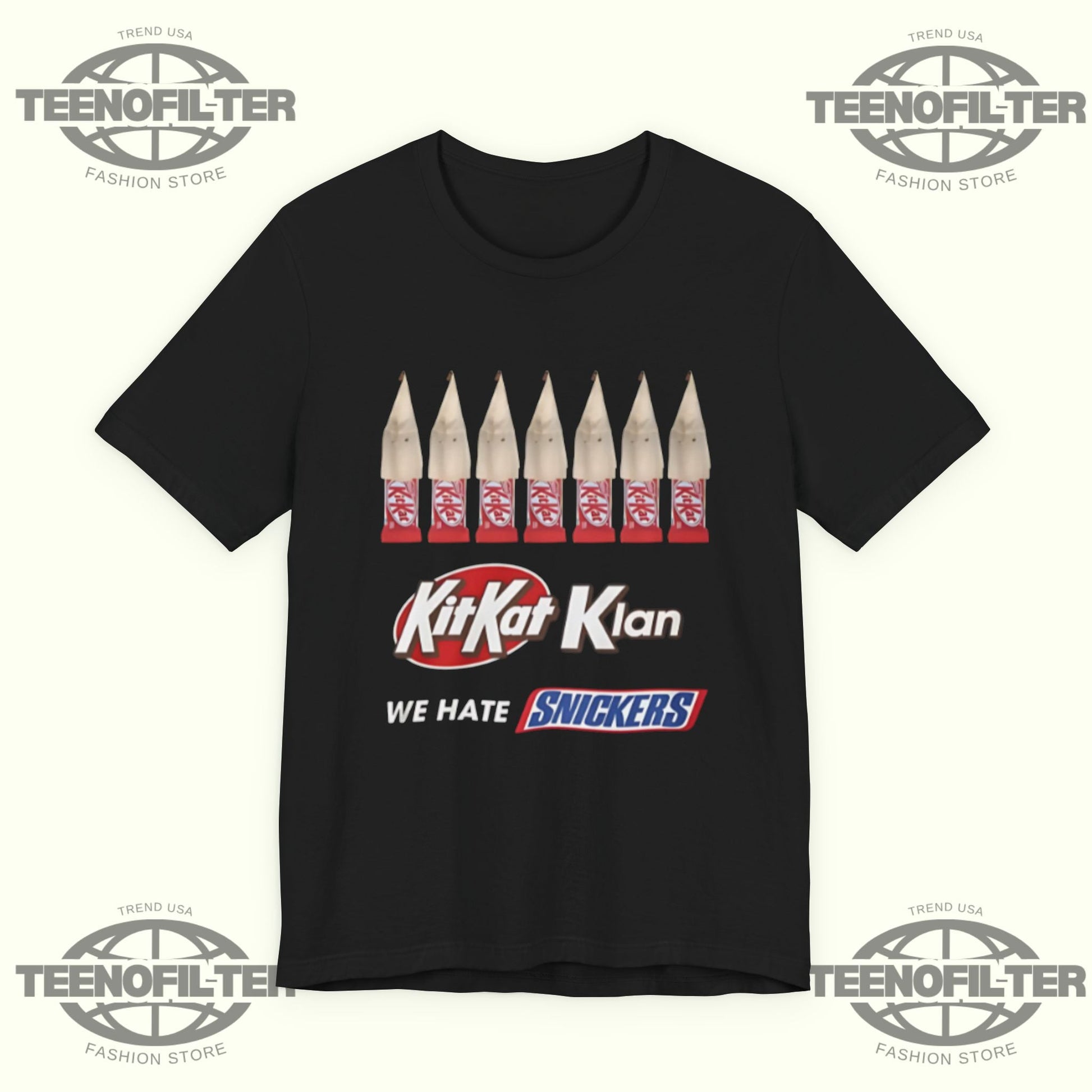 Kit Kat Klan We Hate Snickers T-Shirt Printify