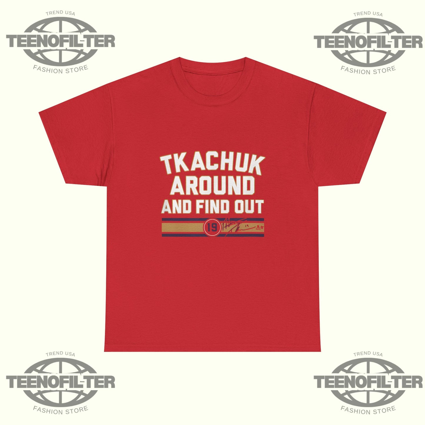 Matthew Tkachuk “Around & Find Out” T-Shirt – Old School Grit Meets Modern NHL Royalty Streetwear - Tee No Filter
