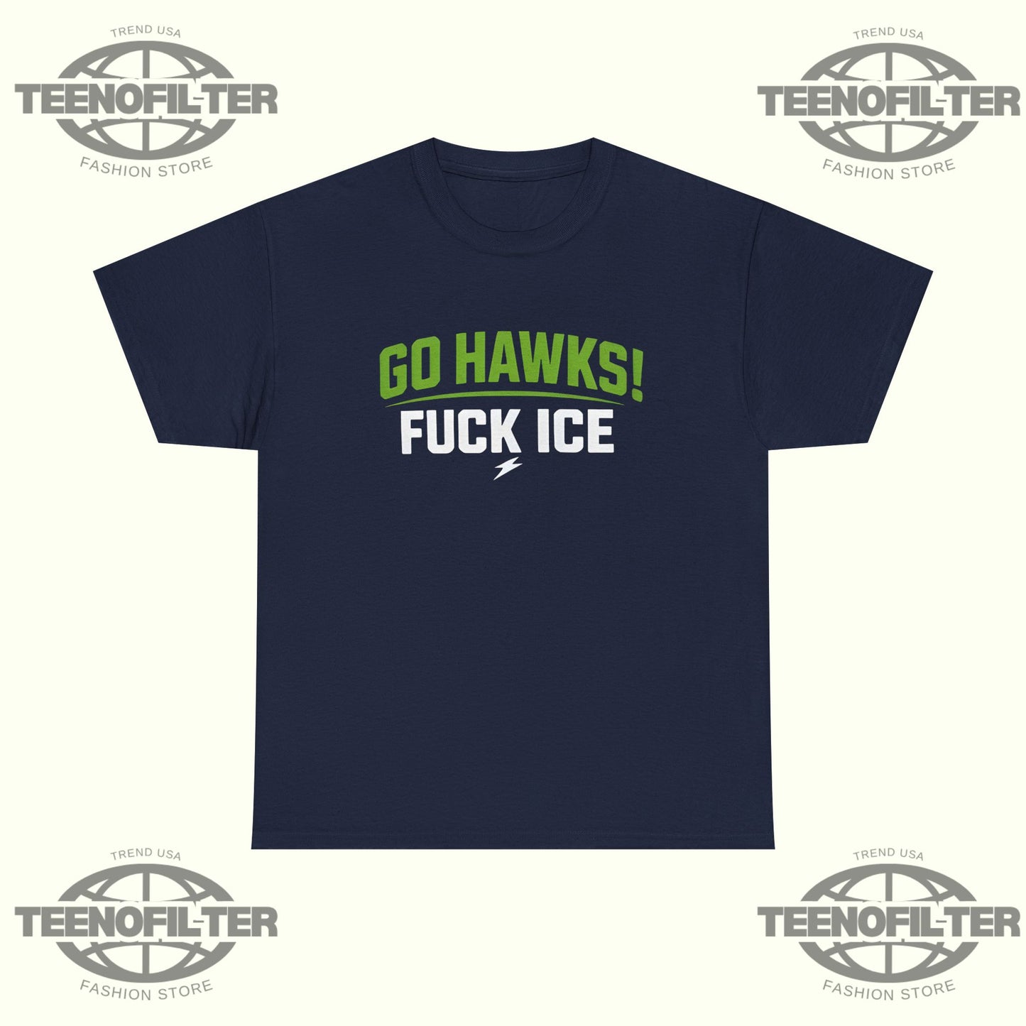 Go Hawks Fuck Ice T-Shirt - Tee No Filter