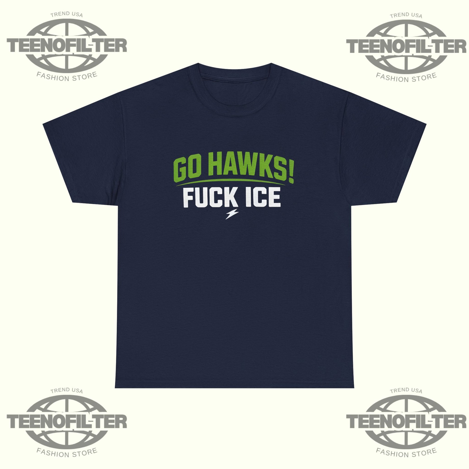 Go Hawks Fuck Ice T-Shirt - Tee No Filter