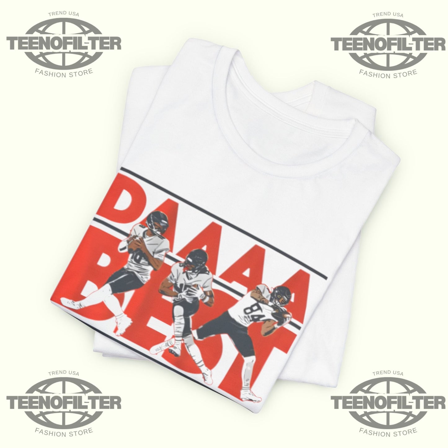 Caleb Williams Rome Odunze Colston Loveland Daaaa Best T-Shirt Printify